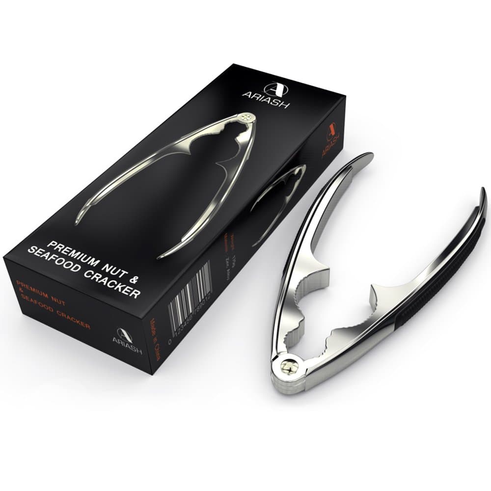 Nut Seafood Cracker Tool by Ariash for Walnuts Pecans Crab Legs Lobster Claws Shellfish.