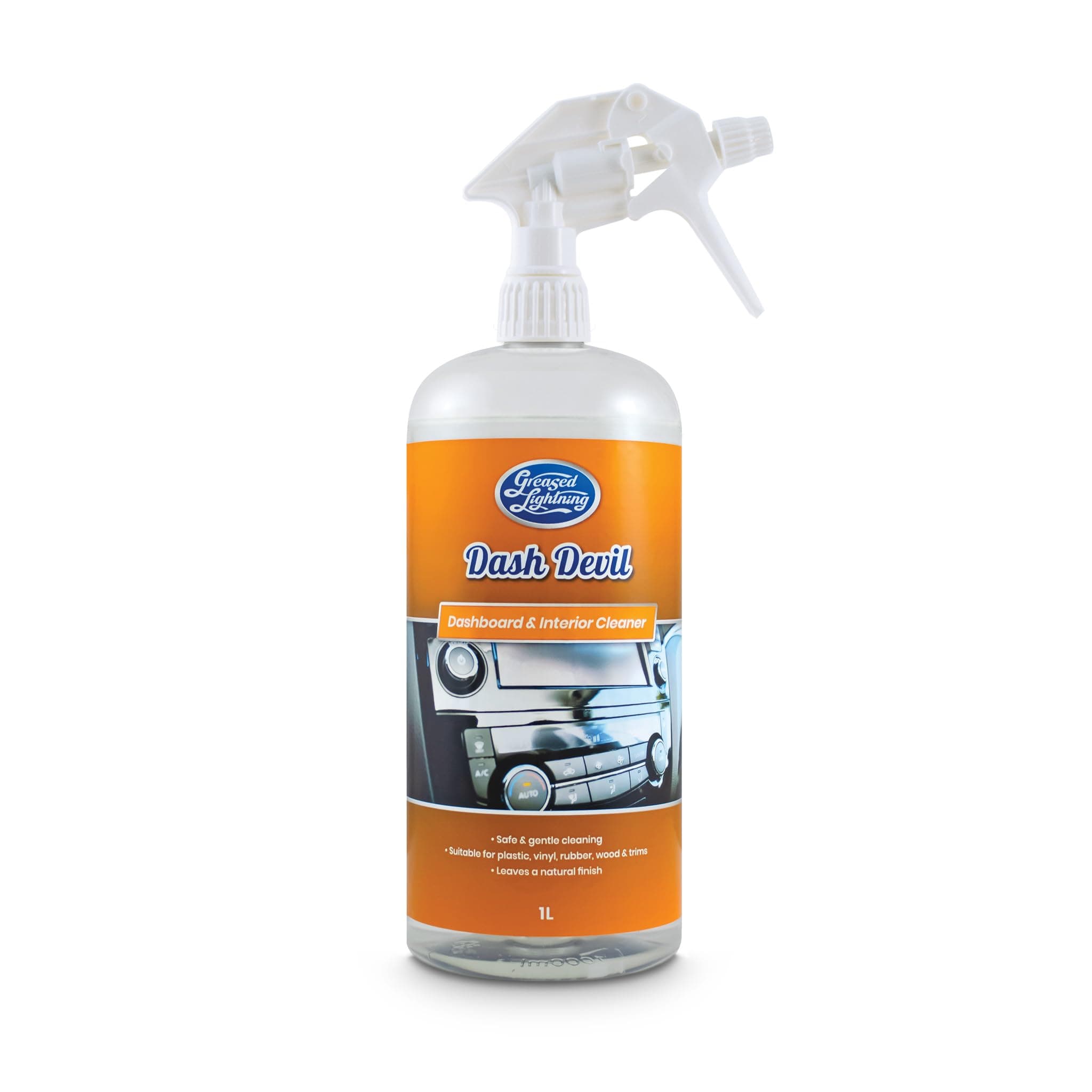 Dash Devil Interior Car Cleaner - Removes Dust, Dirt, and Grime, Leaves Natural Matte Finish, Safe for All Surfaces 1 Litre