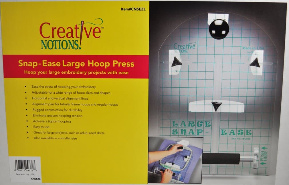 Sewing Snap Ease Large Hoop Press CNSEZL