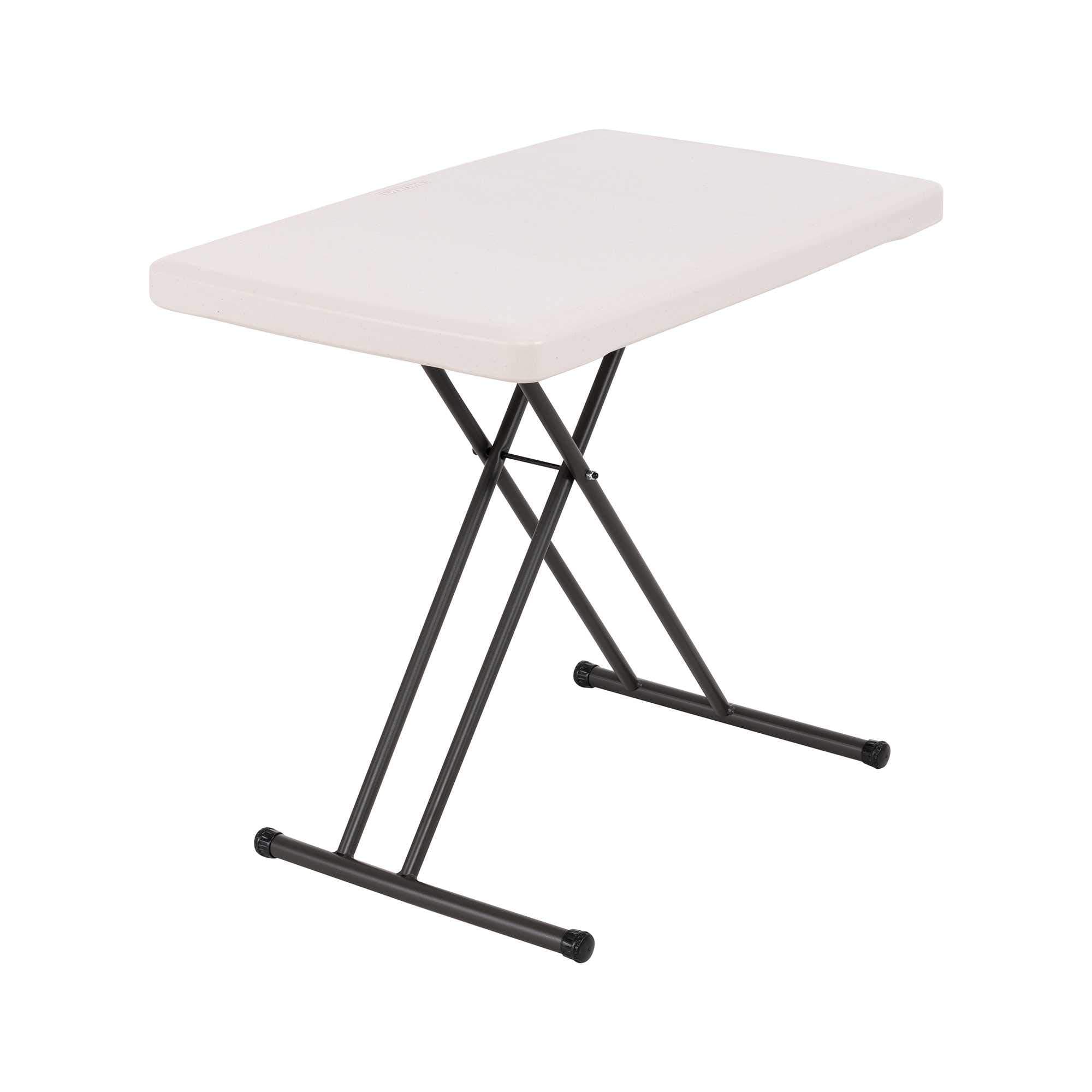 30-Inch Adjustable Height Personal Table, Almond