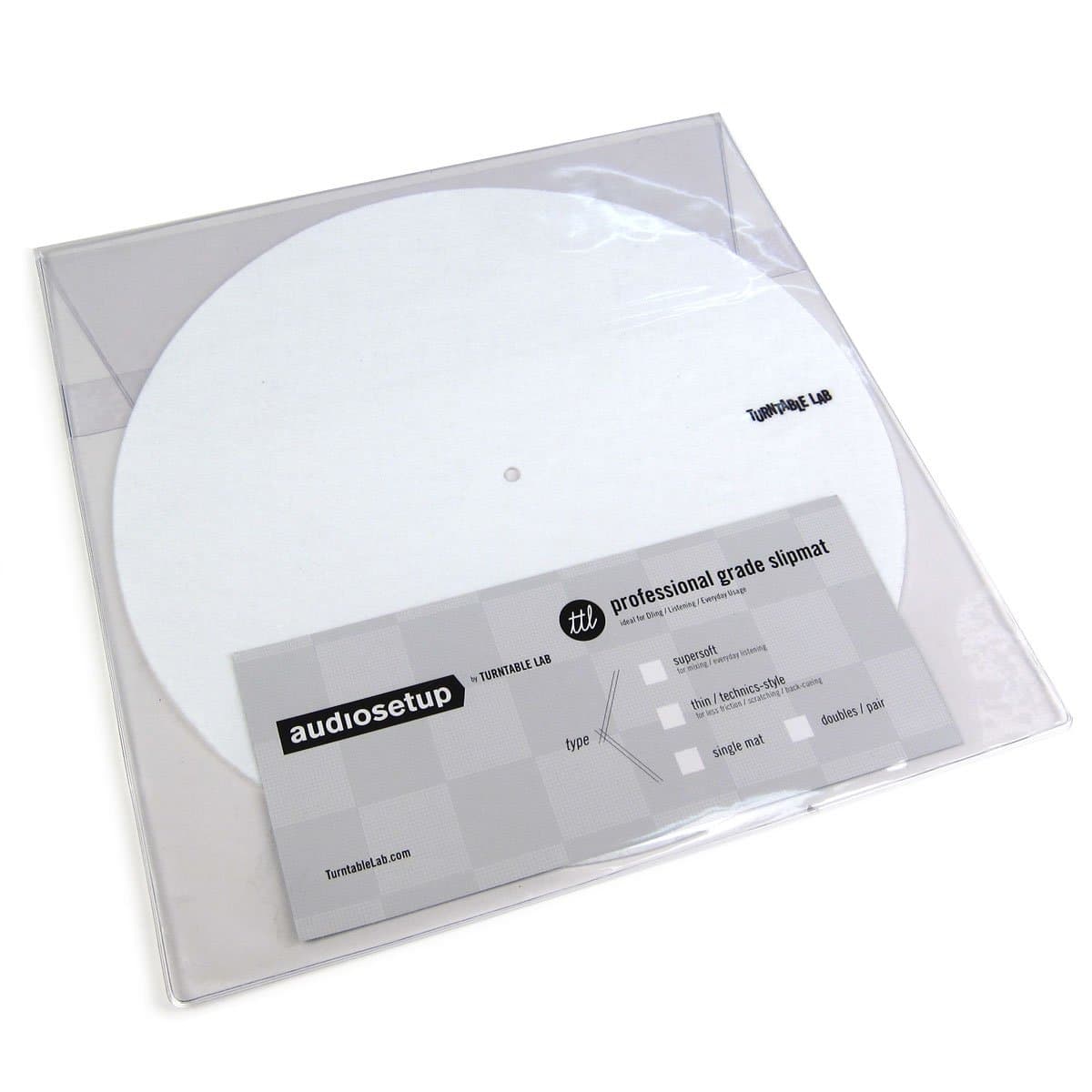 Audiosetup: Thin Slipmats - Technics Style White (Single)