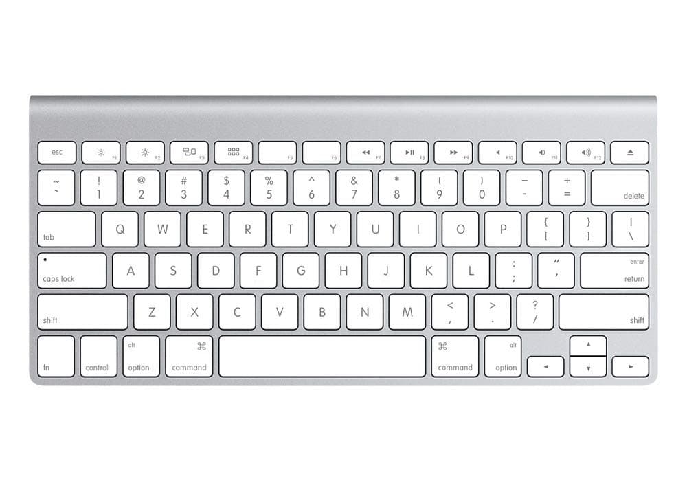 Apple Wireless Keyboard with Bluetooth - Silver (Renewed)