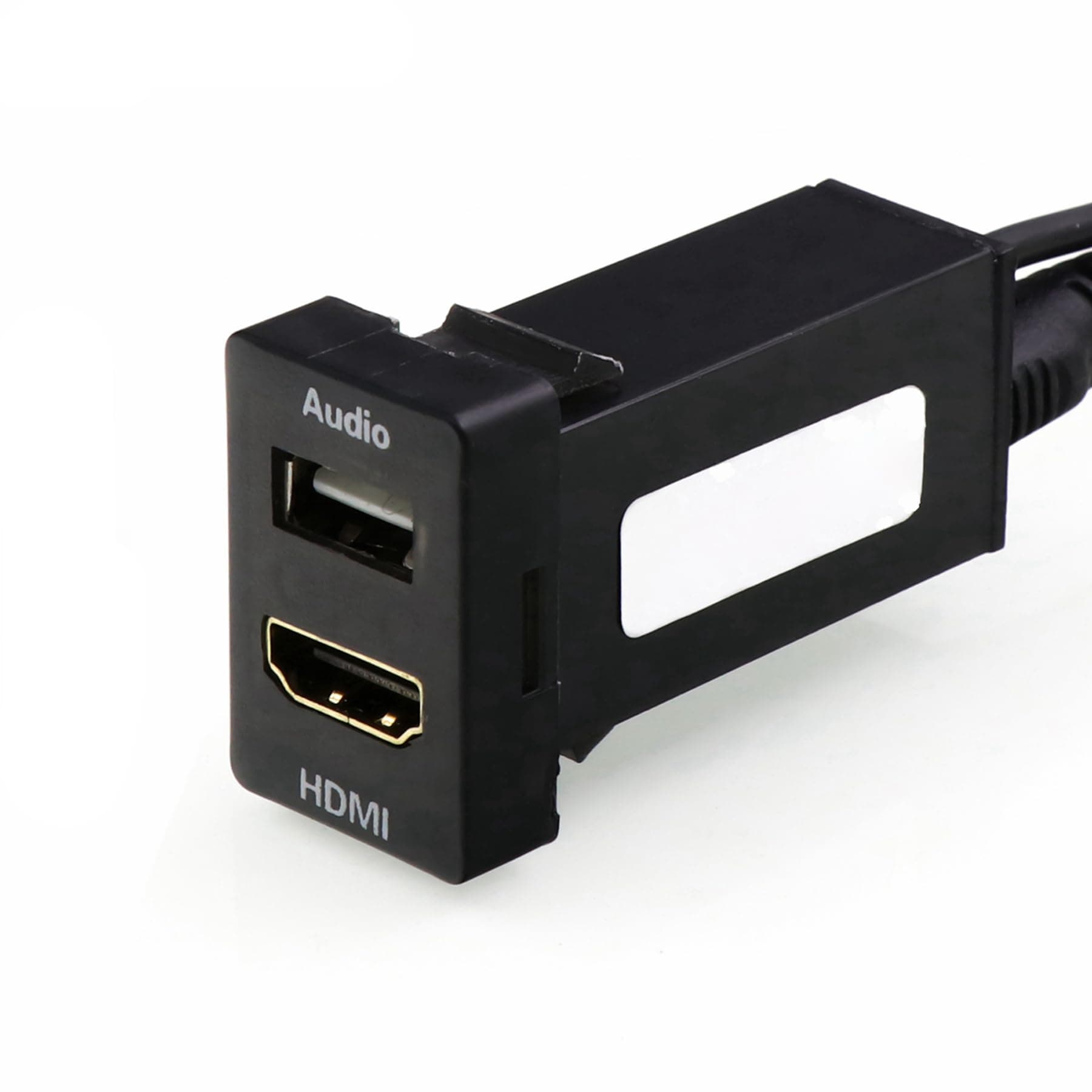 - Timloon HDMI Socket Mount Cable +USB Audio Input Audio Relay Use for Toyota(Type A)