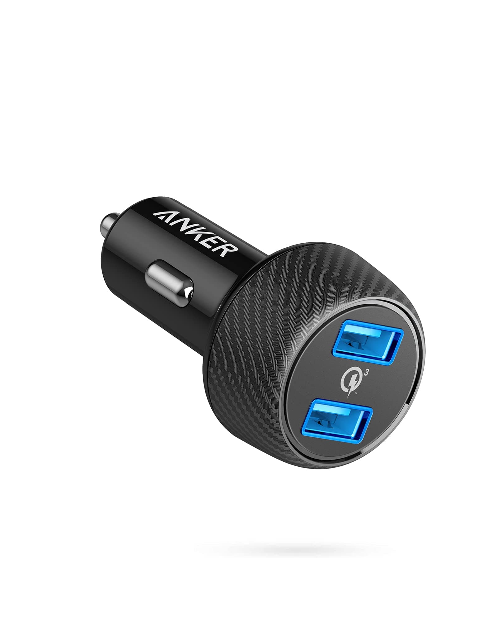 Car Charger, Anker Quick Charge 3.0 39W Dual USB Car Charger Adapter, PowerDrive Speed 2 for Galaxy S10/S9/S8/S7/S6/Plus, Note 9, PowerIQ for iPhone 11/XS/Max/XR/X/8/7, iPad Pro, LG, Nexus, and More