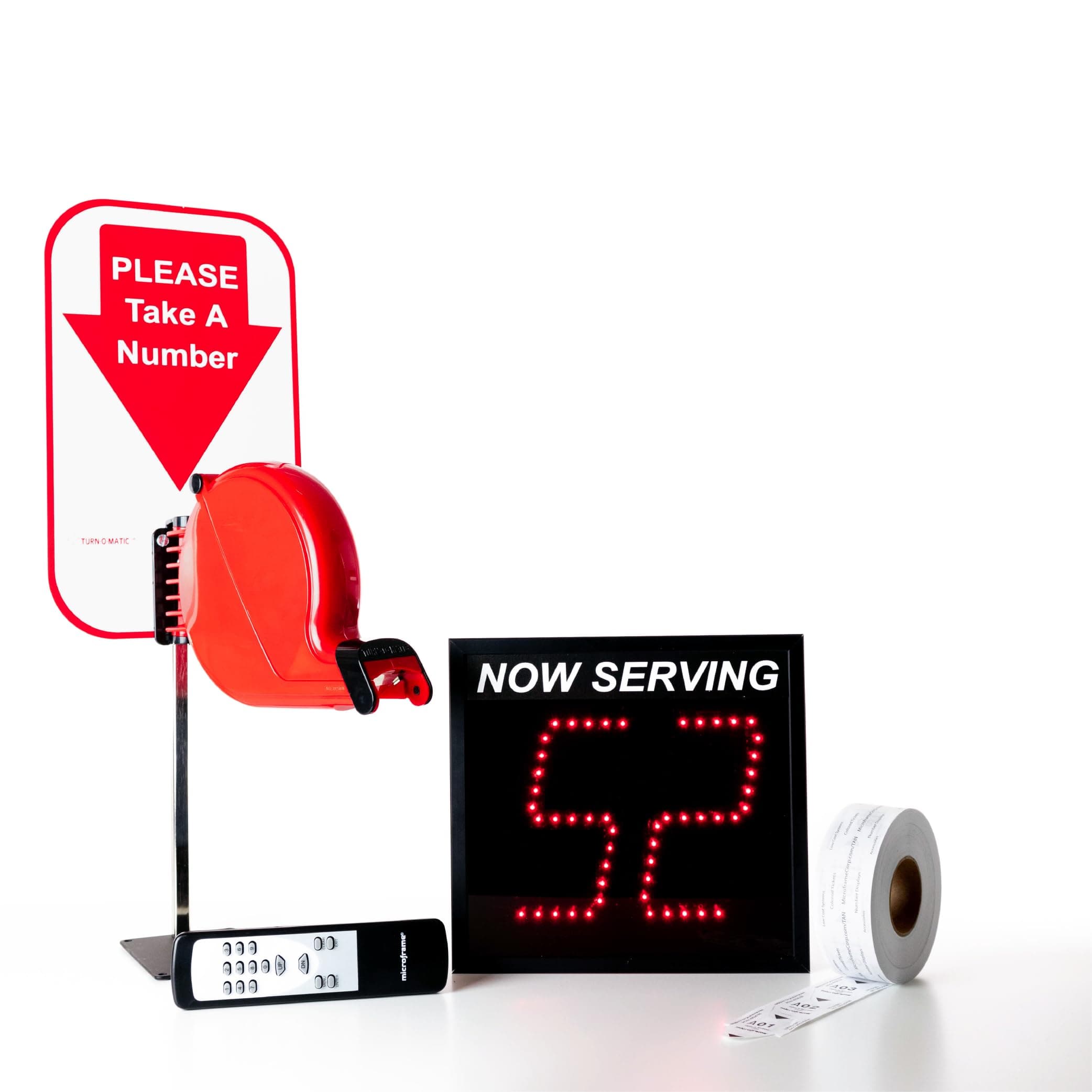 2-Digit Take A Number System with Free Ticket Roll (Made In America)