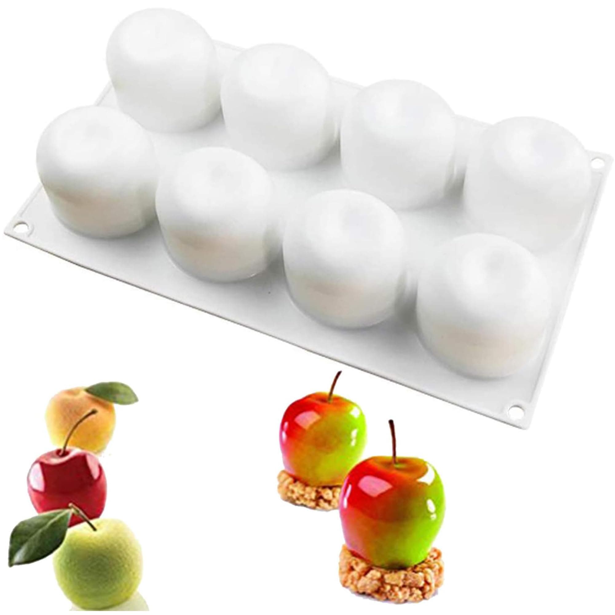 OCPO Kitchen Apple Silicone Mold for Baking Mousse Cake, Dessert, Pastry Choc...