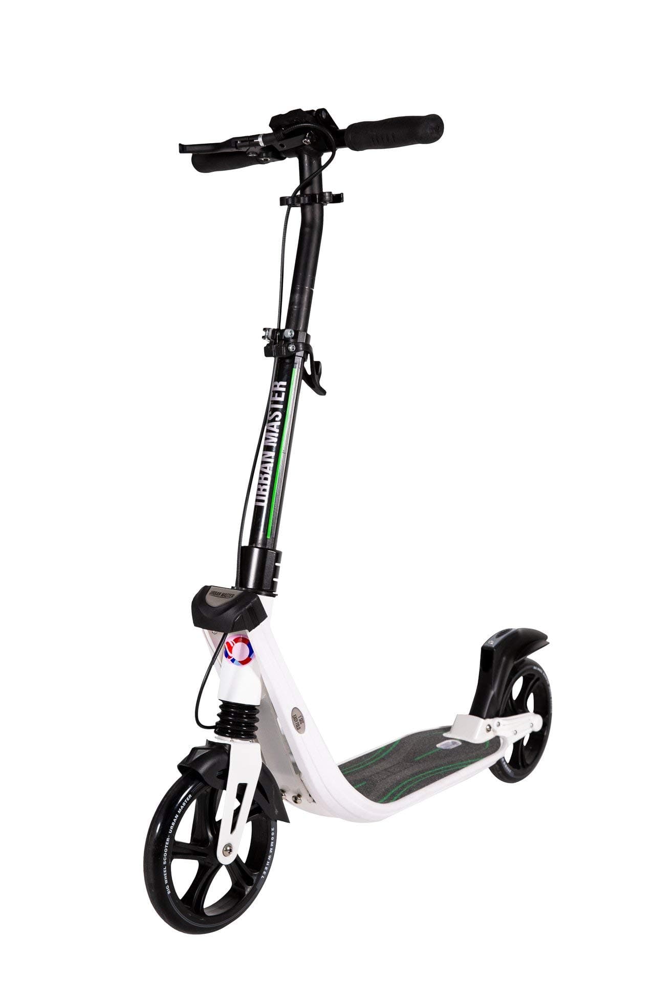 Mad Wheels Big Wheel Scooter Urban Master, 1 Second Foldable Design, Handlebar Brake, Lightweight Construction, Double Suspension