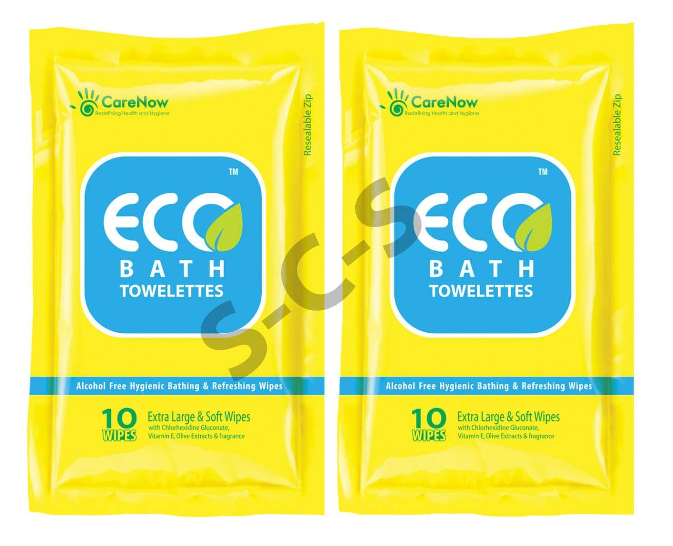 ECO Bath Bathing and Refreshing Wipes.(Large)Total 20 + 6 wipes = 26 wipes (2 Packs)