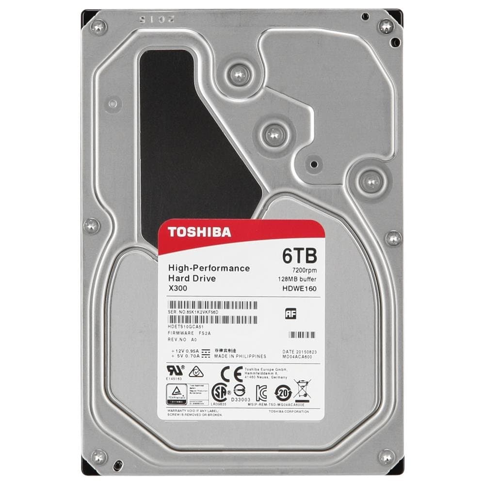Toshiba X300 6TB 7200RPM 128MB 3.5" SATA