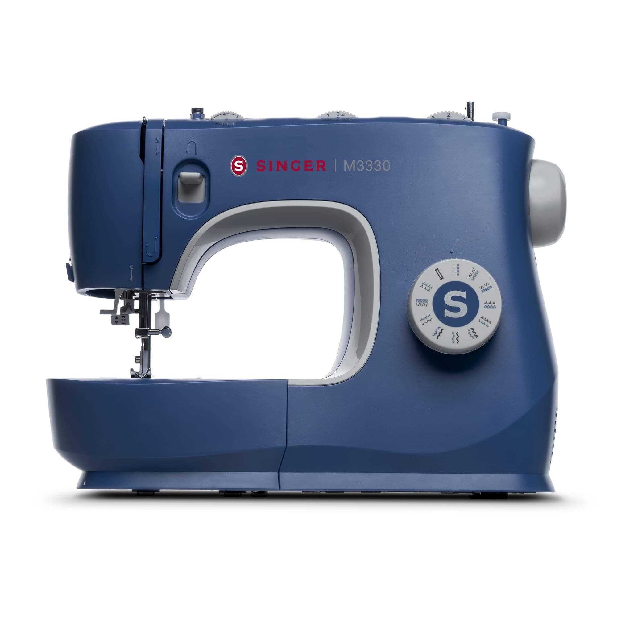 M3330 Making The Cut Sewing Machine with 97 Stitch Application (Metallic Blue), 70wt Powerful motor & Feed dog with106 Teeth in 6 Rows – Get Free Online Interactive Master Class.