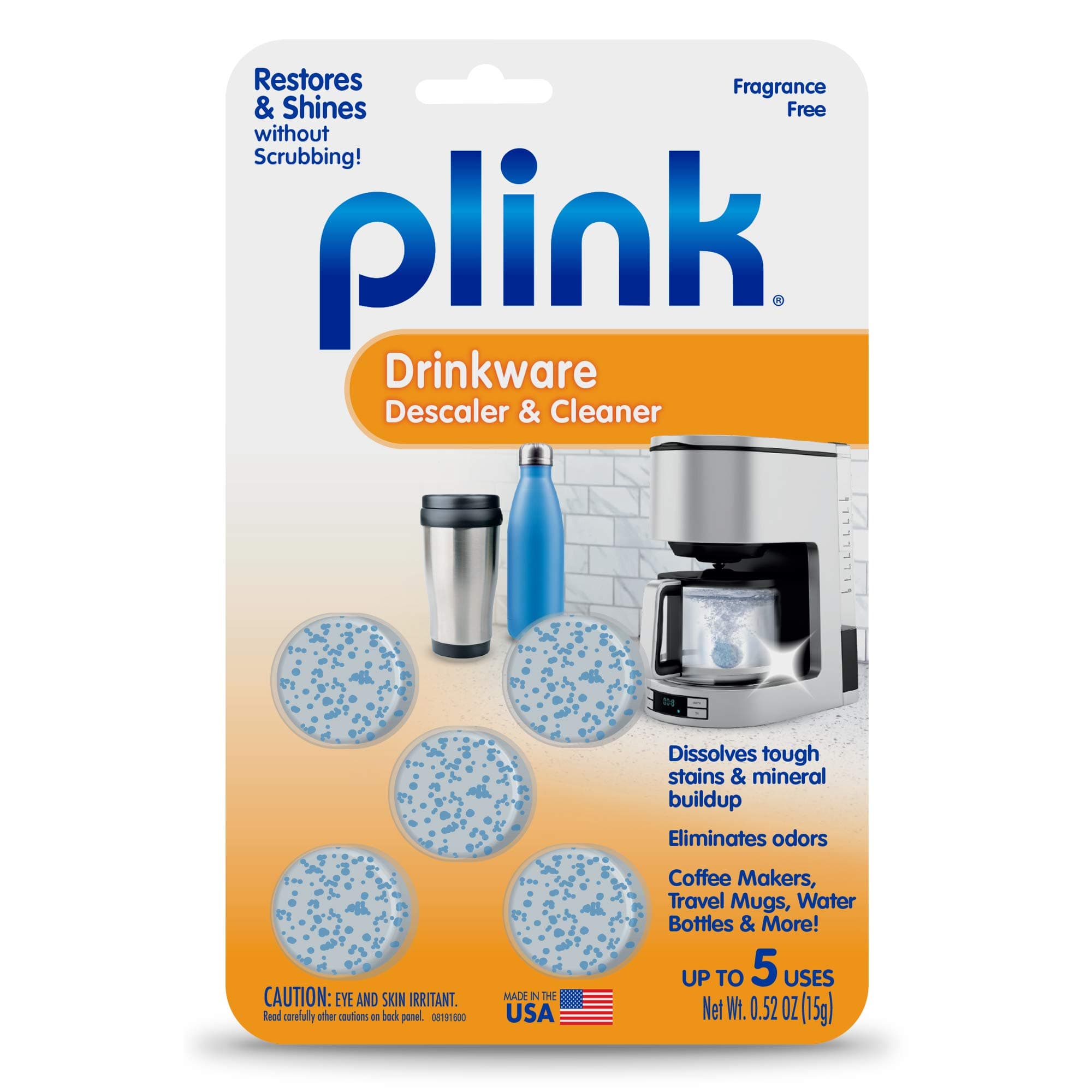 Drinkware Descaler and Cleaner, 5 Tablets