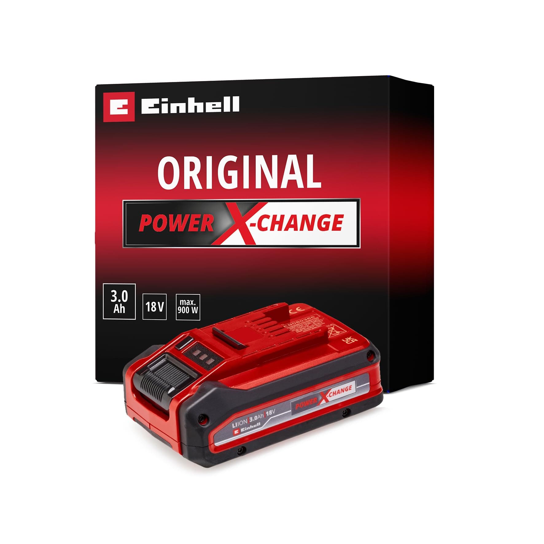 Einhell 3.0 Ah Power X-Change 18 V Rechargeable Battery - Universal For All Power X-Change Devices