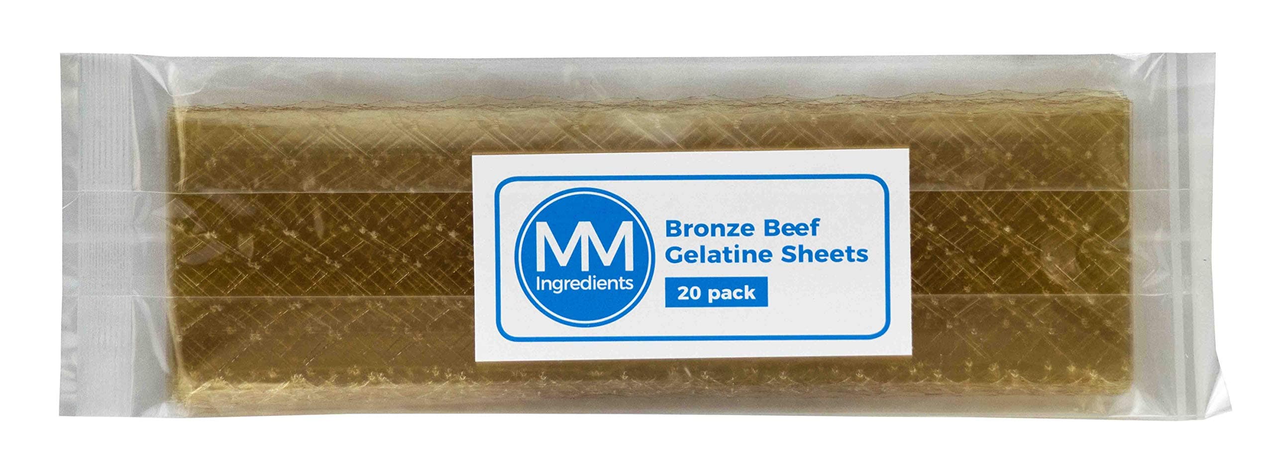 Leaf Gelatine Beef Bronze 20 Sheets
