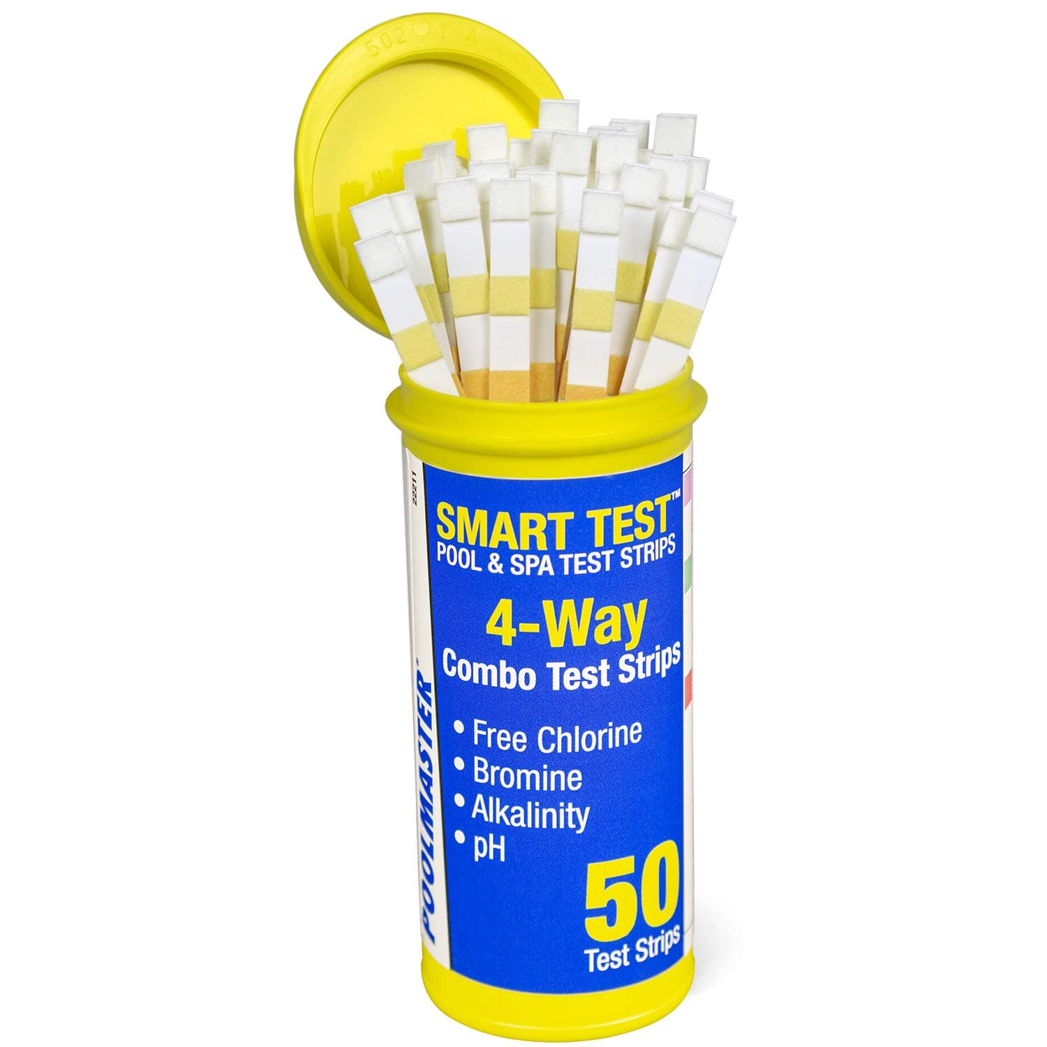 22211 Smart Test 4-Way Pool and Spa Test Strips - 50ct (Packaging may vary)