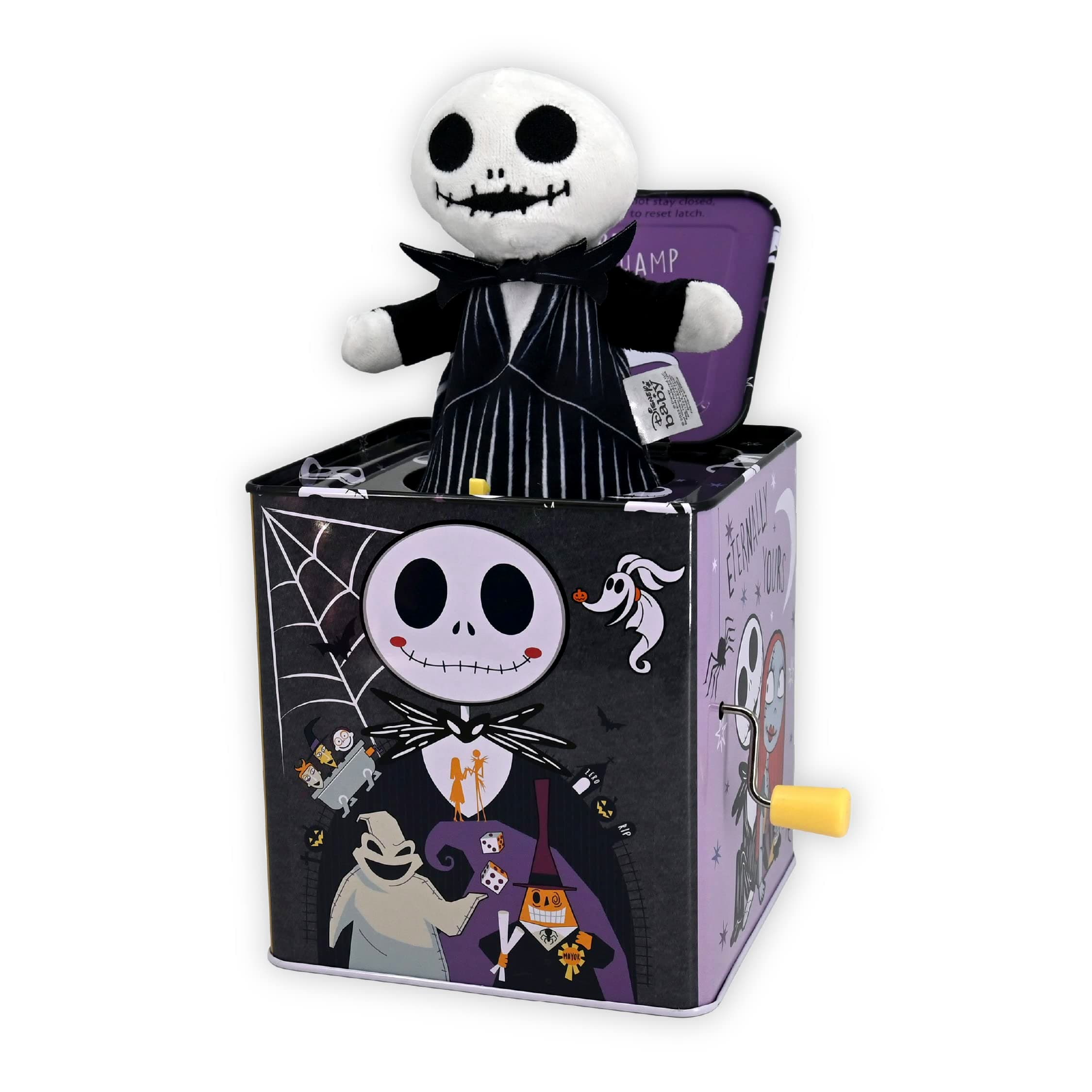Kids Preferred Disney Baby The Nightmare Before Christmas Jack Skellington Classic Jack-in-The-Box Musical Toys for Babies and Toddlers