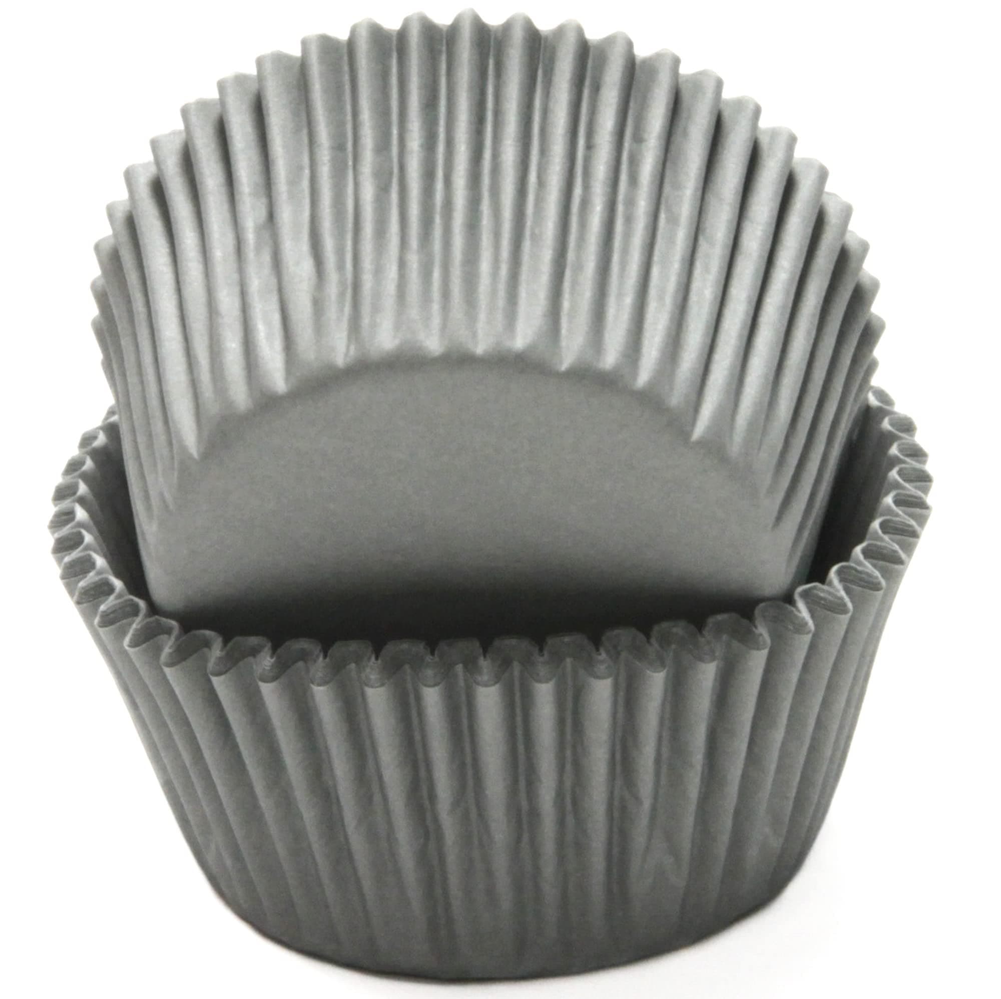 Chef Craft Classic Cupcake Liners, 50 Count, Gray