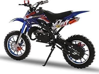 Kids Dirt Bike,Gas Motocross Off-Road Bike for Age 13+,Mini Dirt Bike,2 Stroke Dirt Bike 49CC Pit Bike,10" Wheels,Gas-Powered Mini Bike Motorbike Off-Road Motorcycle for Boy Girl Birthday Xmas Gifts