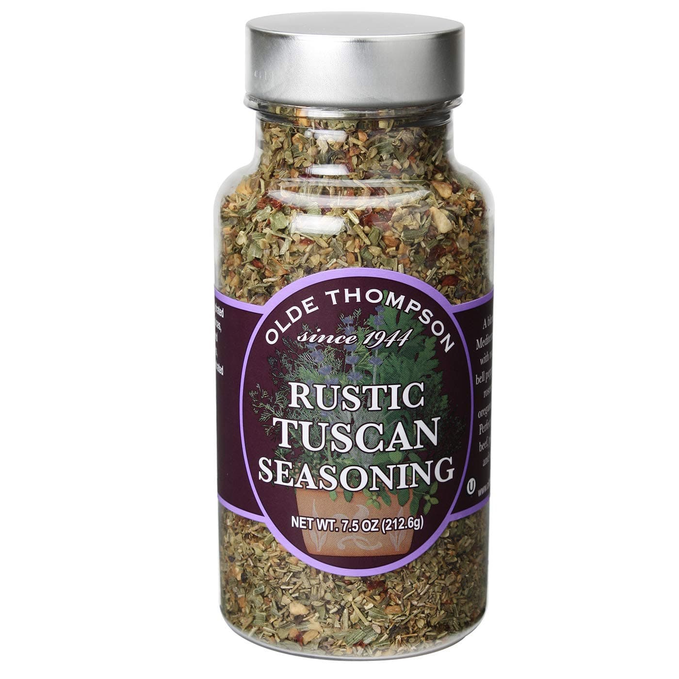 Olde Thompson 1400-33 Rub Jar Rustic Tuscan, 7.5 Ounce