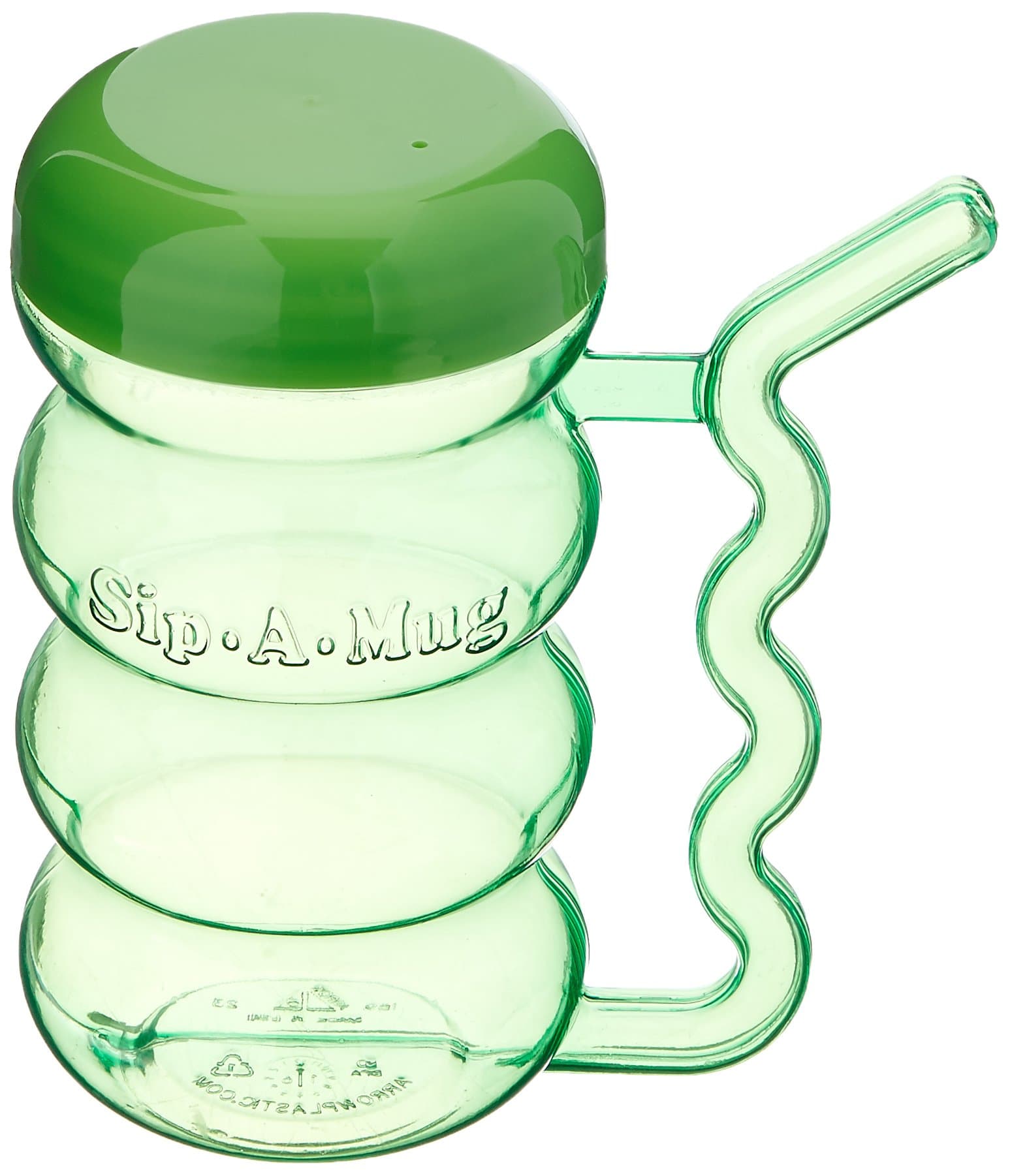 Small Cup with Built-In Straw, 13 oz. Sippy Cup with Secure Lid and Handle for Spill Prevention, Spillproof Mug with Fun Straw for Kids, Elderly, Disabled, and Handicapped