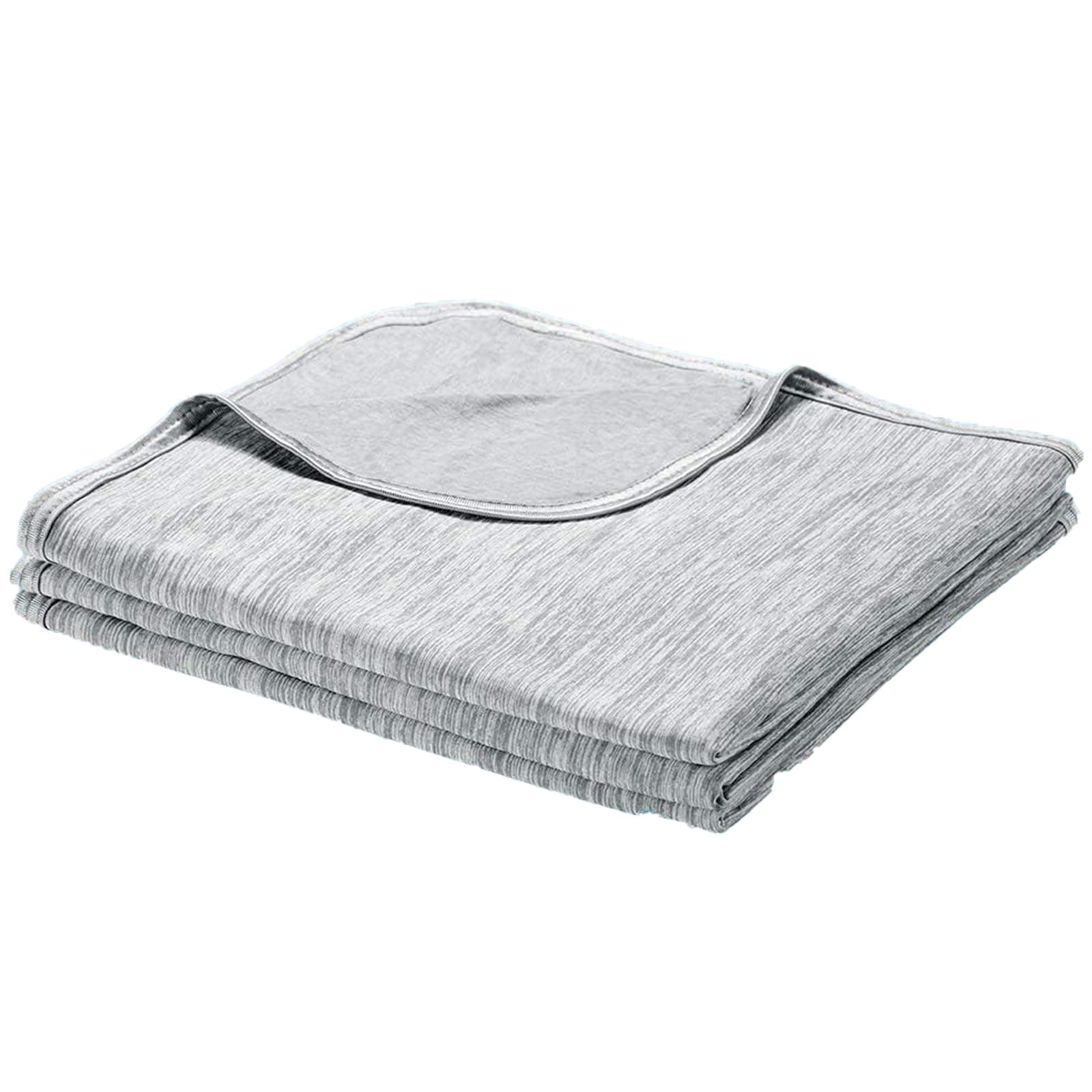 Cooling Blanket for Summer, Throw Blanket With Arc-Chill 3.0 Technology Keep Cool For Sofa Bed, Comfort Soft Nap Fabric Breathable Adult Baby Children Pet Dog, 130 x 170 Cm, Grey