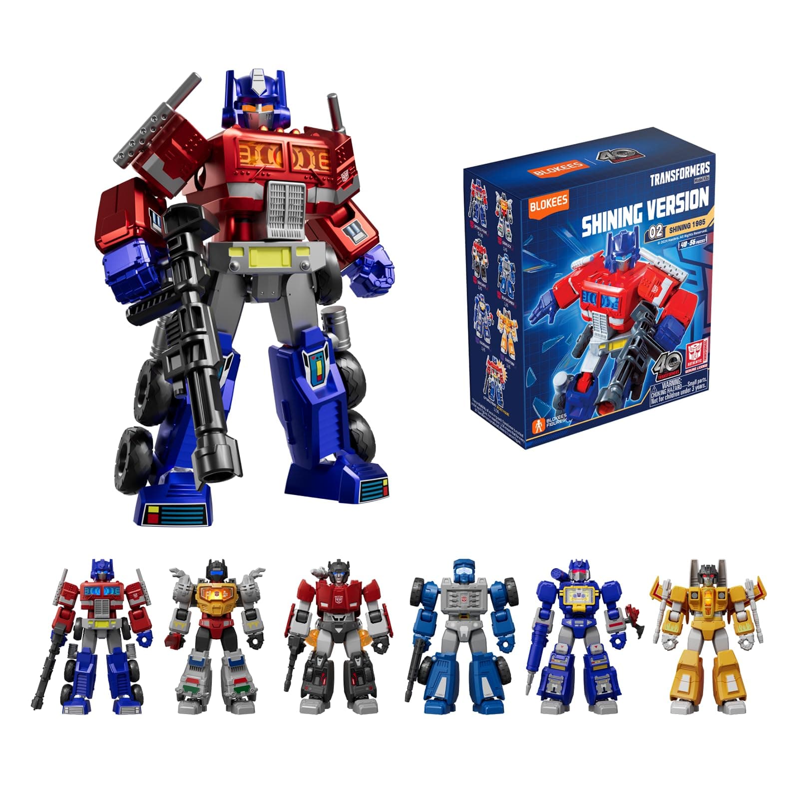 Blokees Transformers Shiny Version (Wave 2) 6-Piece PDQ
