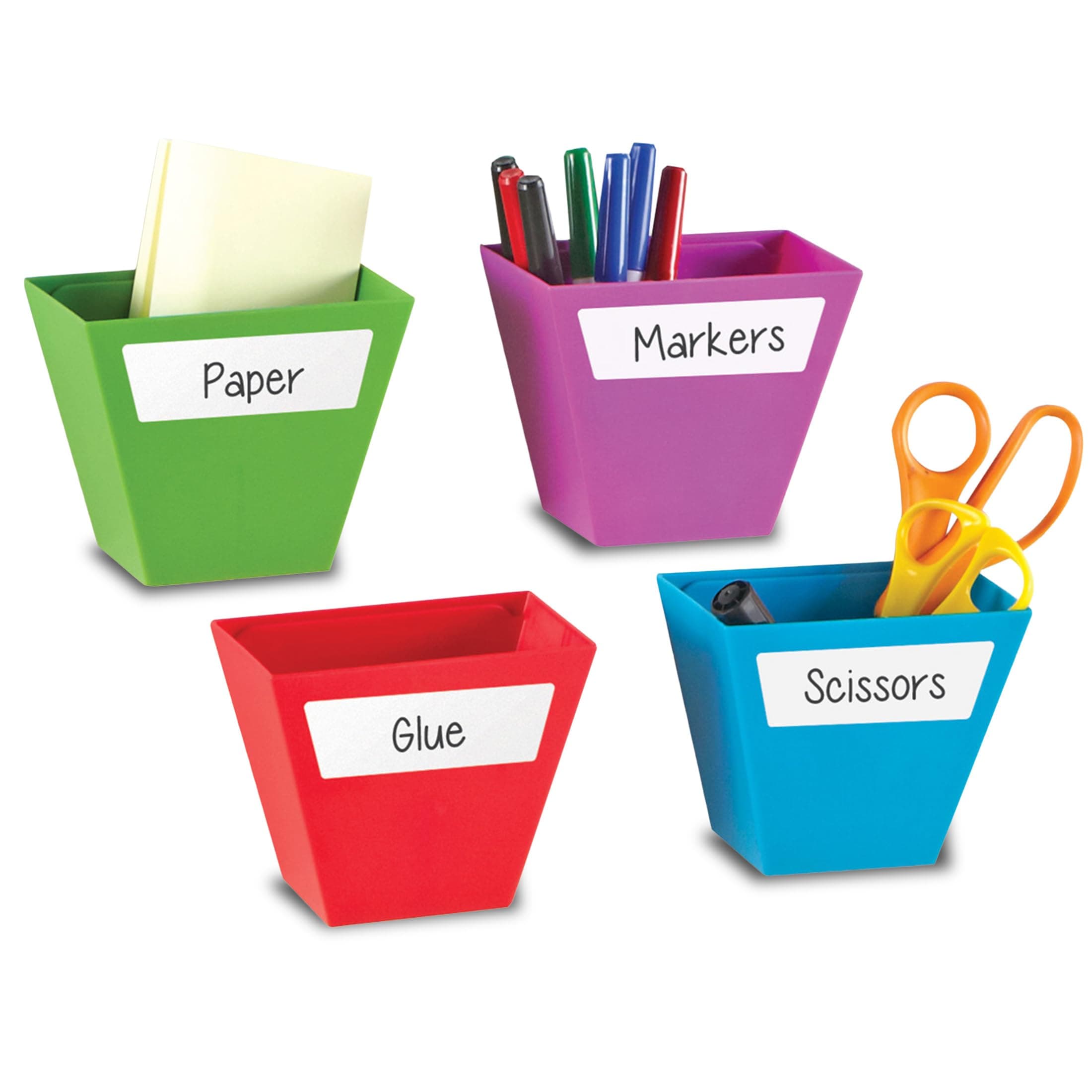 Learning Resources Magnetic Create-a-Space Storage Boxes (Set of 4)