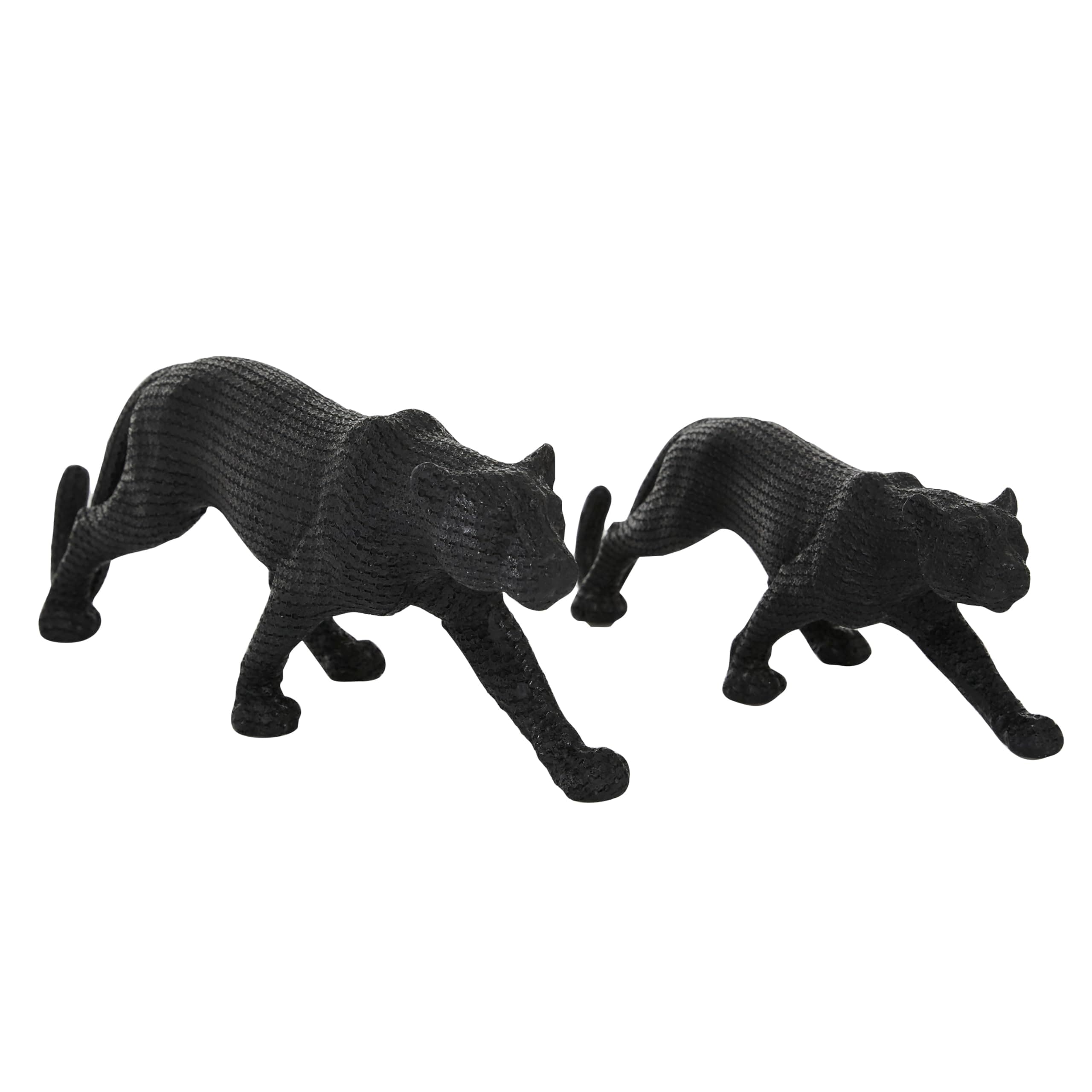 Glam Black Polyresin Sculpture Set