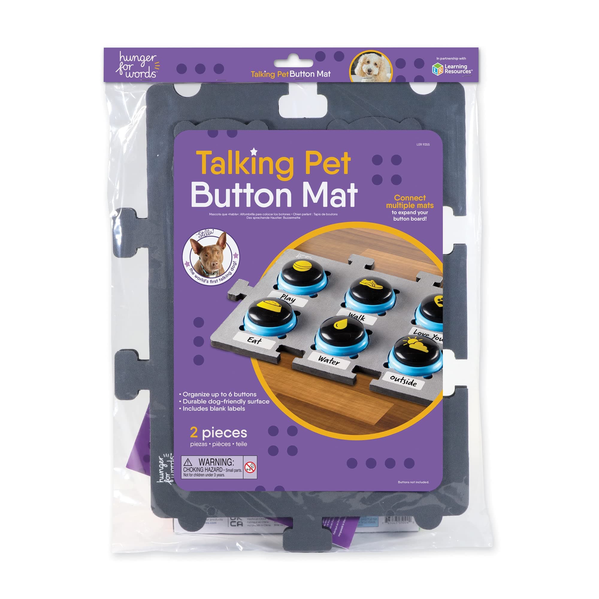 Talking Pet Button Mat - 1 Piece Single, Pet Supplies, Dog Training and Obedience Games