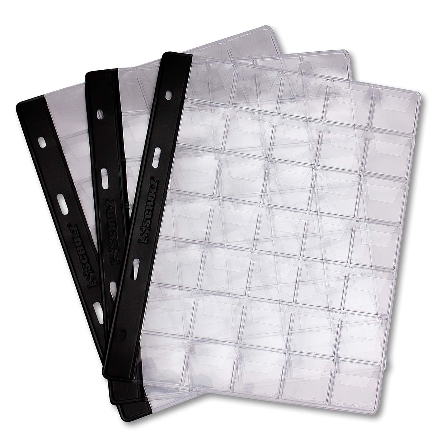 10 Medium Sized Sheets Capable Of 20 Coins Midium Size For Coin Album Contabile, Optima Classic Lighthouse (Str35)