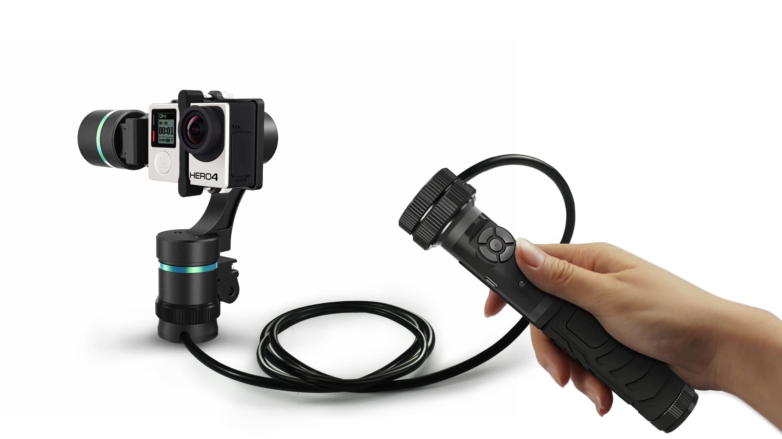 Vwalker 3 Axis Handheld Gimbal for Action Camera, Detachable, Multiple Operating Modes, Perfect Camera Stabilizer for GoPro SJCAM XIAOMI Sony Action Videos