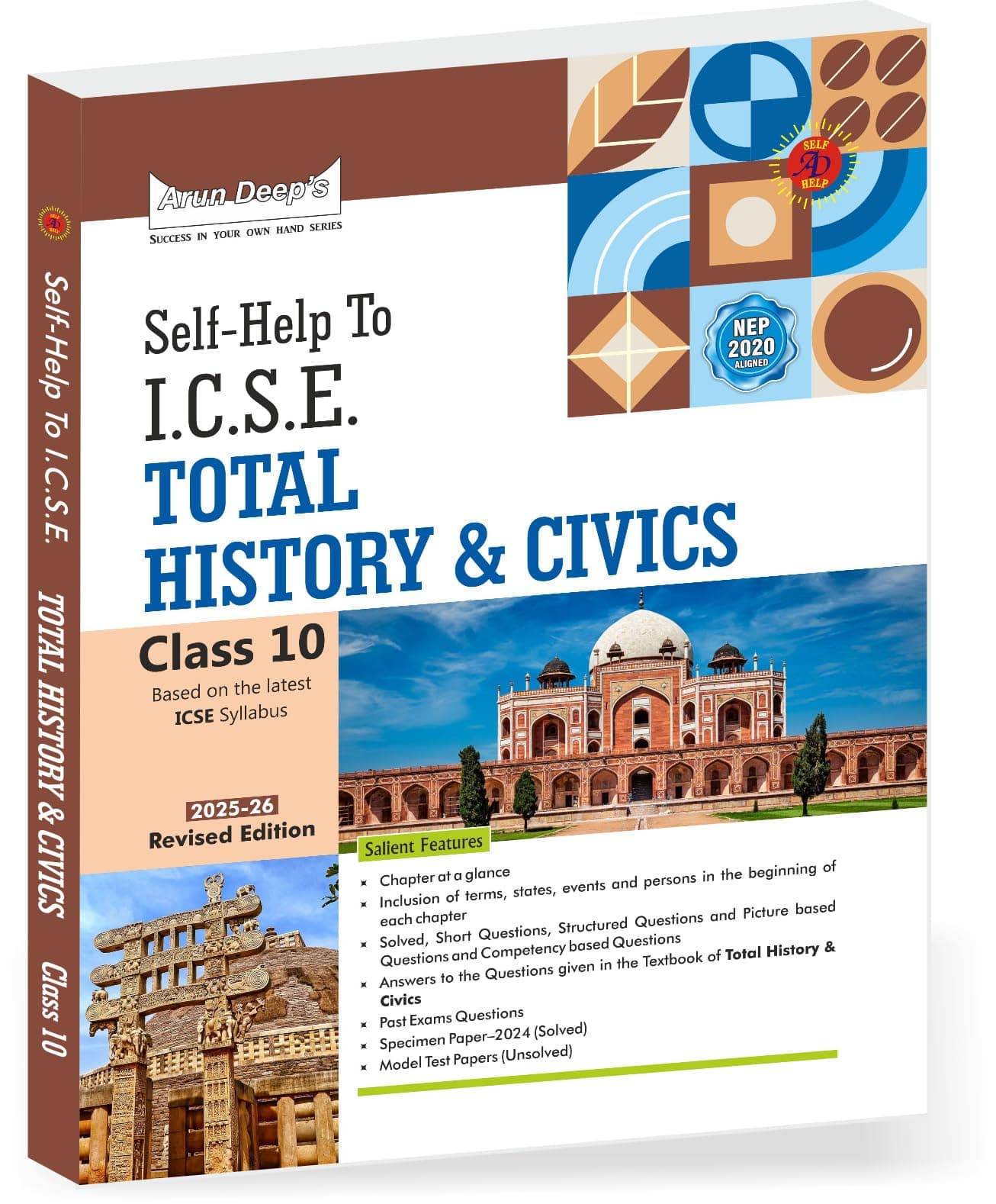 Arun Deep’s Self-Help to I.C.S.E. Total History & Civics Class 10 For 2025-26 Edition (includes answers to the questions given in the textbook Total ... Chapter Synopsis, Competency Based Questions,