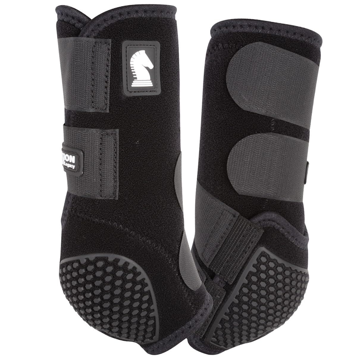 Flexion by Legacy2 Support Boots, Front (Black, Medium)