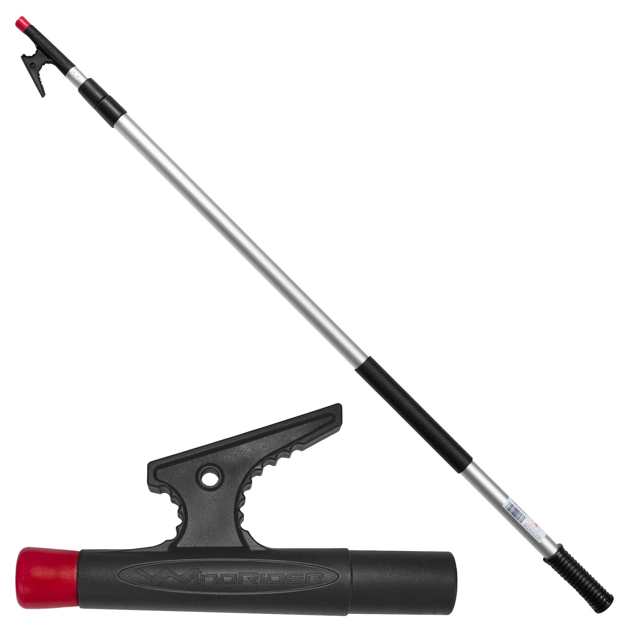 WindRider Telescoping Boat Hook | Floating | Double Grip | Super Strong Hook | Threaded End for Accessories | 8 or 12ft | Push Pole Multipurpose