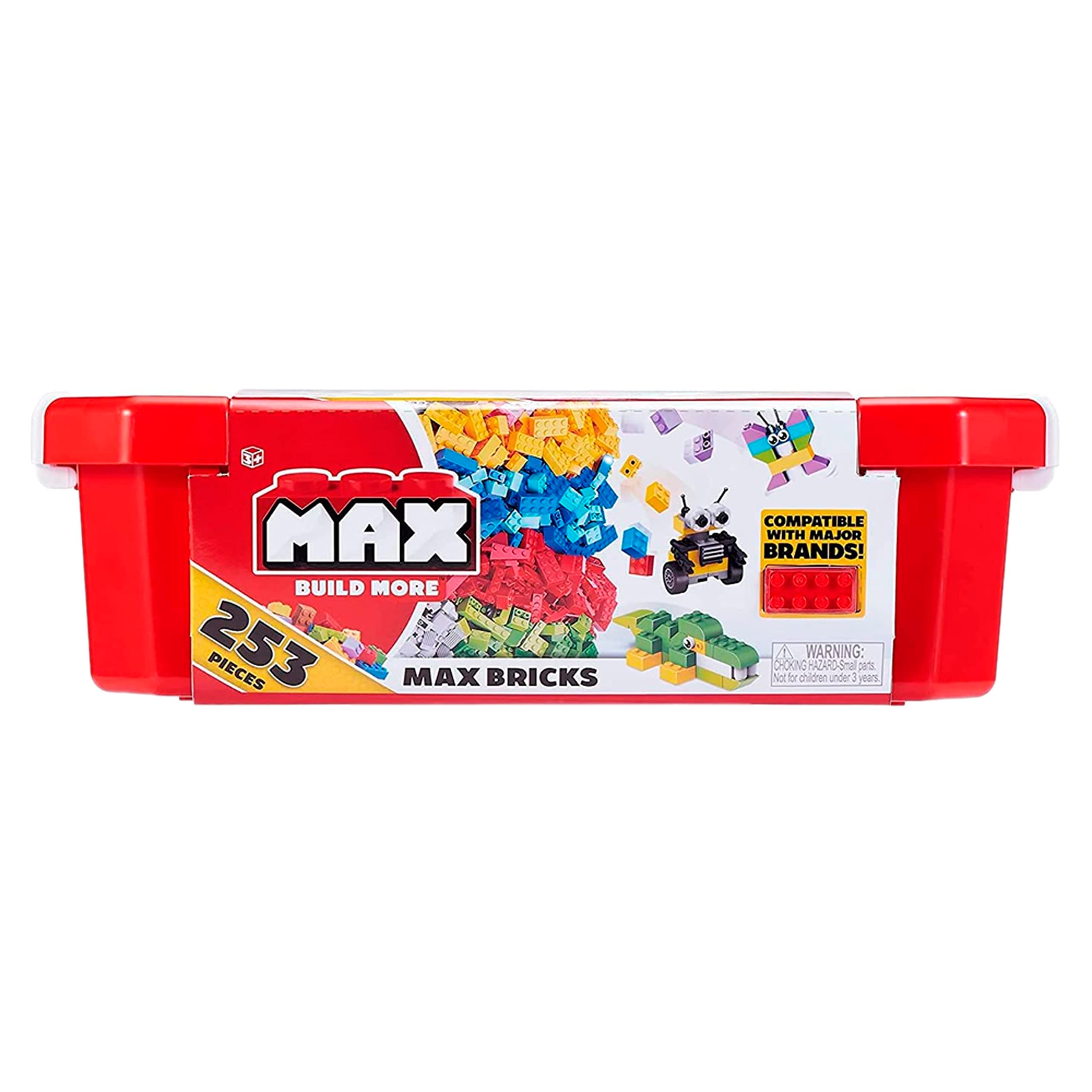 MAX Build More Building Bricks Accessories and Wheels Value Set (250 Pieces) by ZURU - Compatible with Other Major Brands
