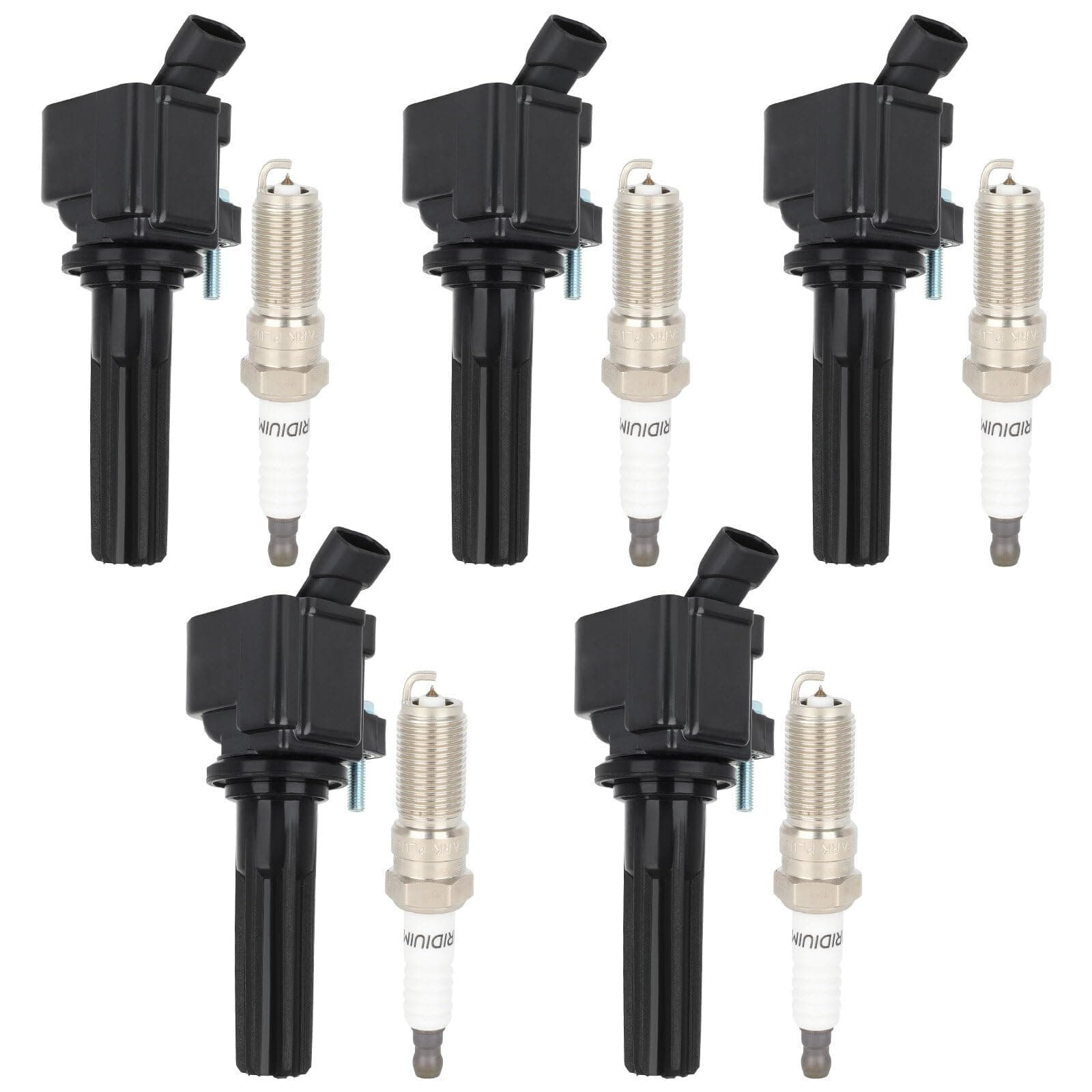 UF497 5 ignition coils with 5 iridium Spark Plugs,5019 coils packs,for Chevrolet,for Hummer Colorado Canyon H3 H3T L5 3.7L 2007 2008 2009 2010 2011 2012 C1558,UF-497,5C1615,UF497,5019