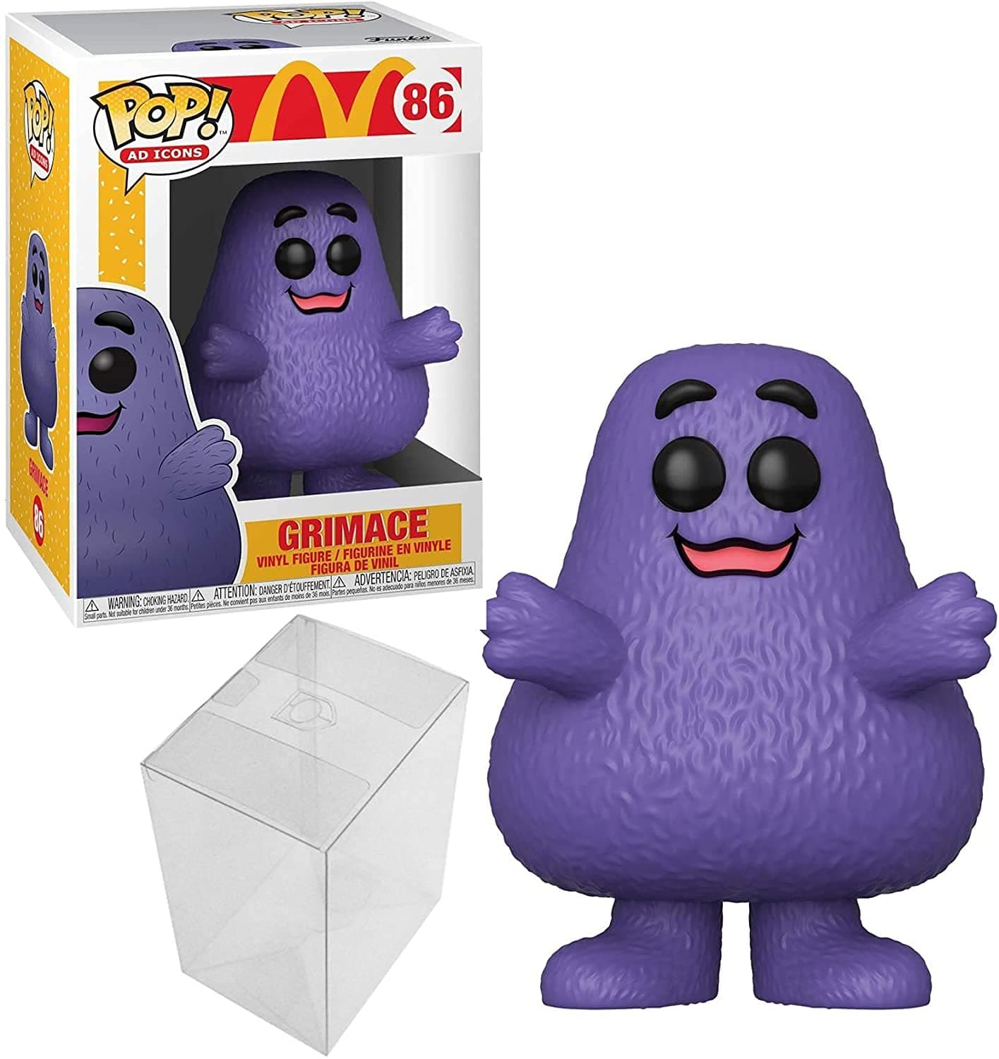 Pop! Ad Icons: McDonalds - Grimace Bundle with 1 PopShield Pop Box Protector