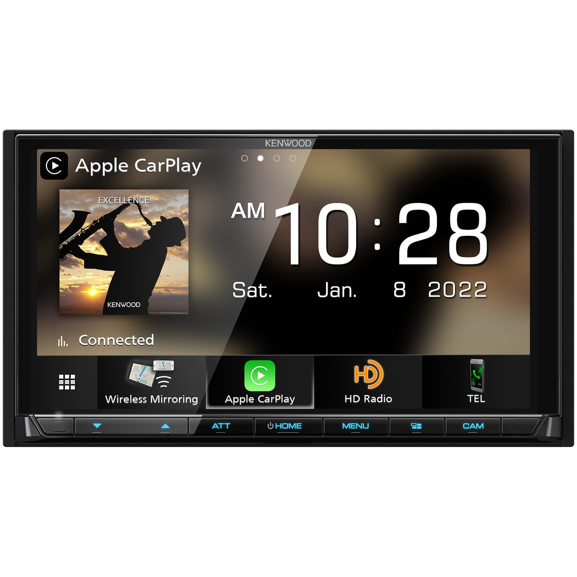 KENWOOD DMX958XR EXCELON REFERENCE 6.8" Full HD Capacitive Touchscreen Car Stereo Receiver, Wireless Apple Carplay/Android Auto, Bluetooth, AM/FM HD Radio, MP3 Player, USB Port, Double DIN, SiriusXM