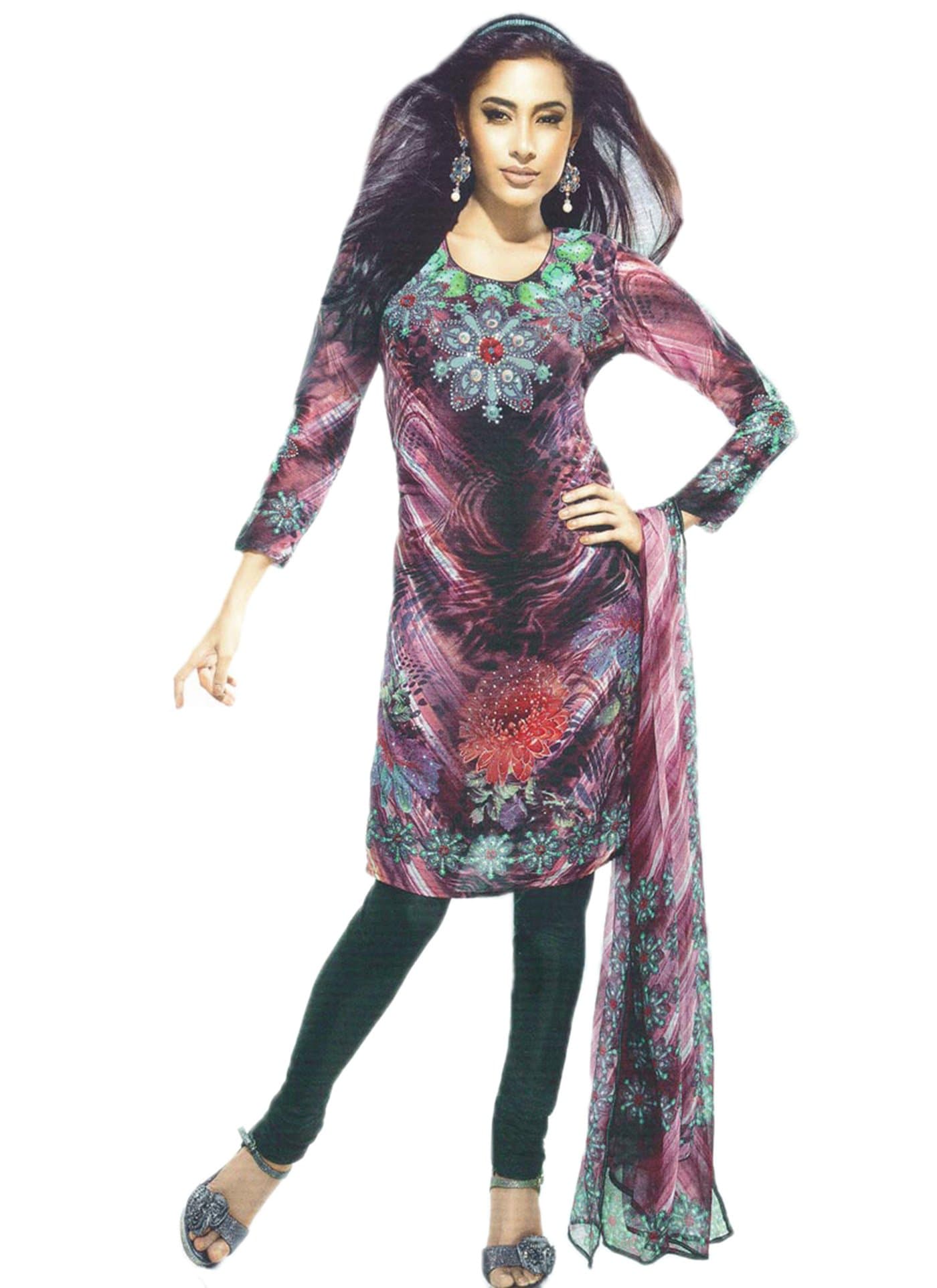 CBazaar Captivating Multicolored Digital Printed Kurti