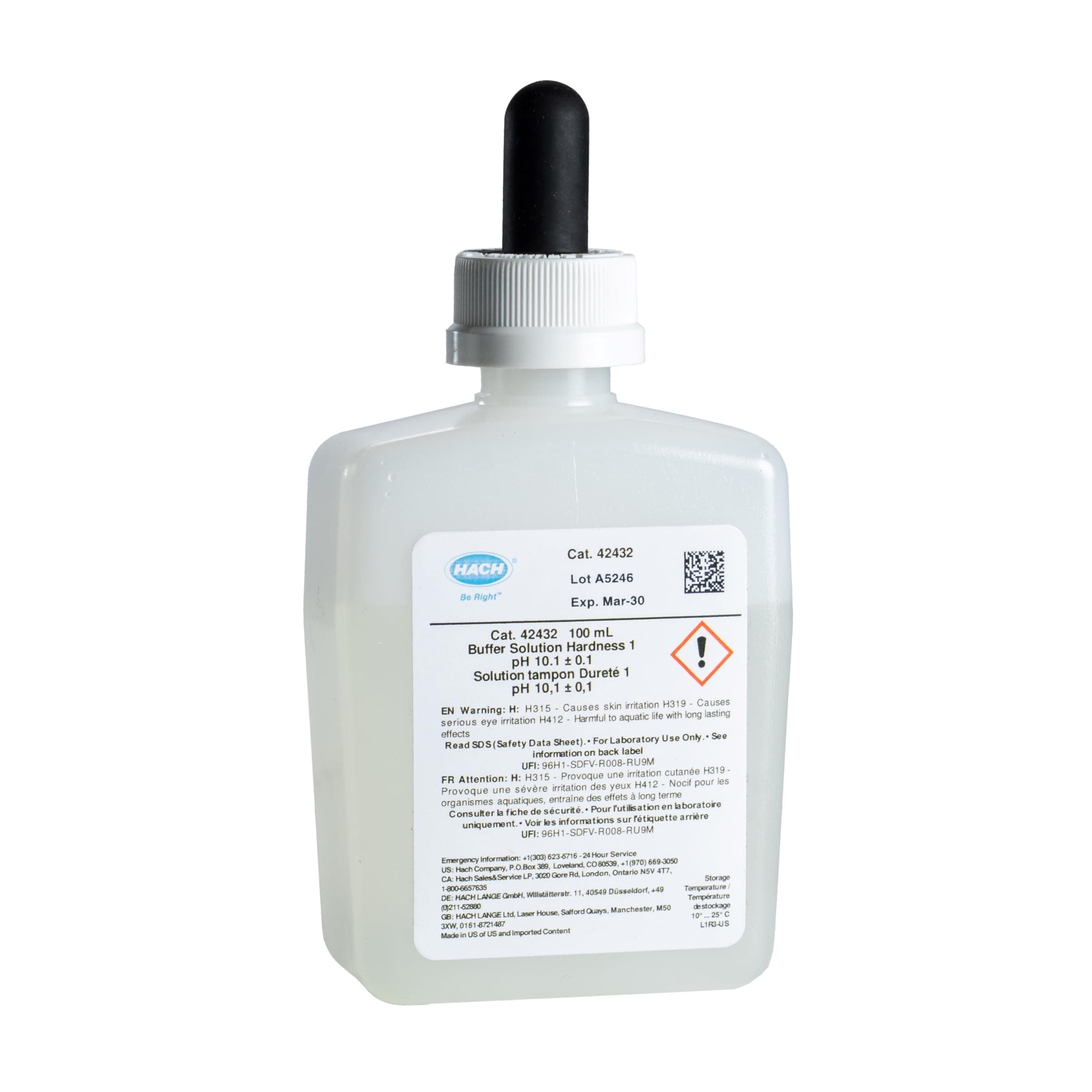 Hach Hardness 1 Buffer Solution, 100 mL MDB, 42432
