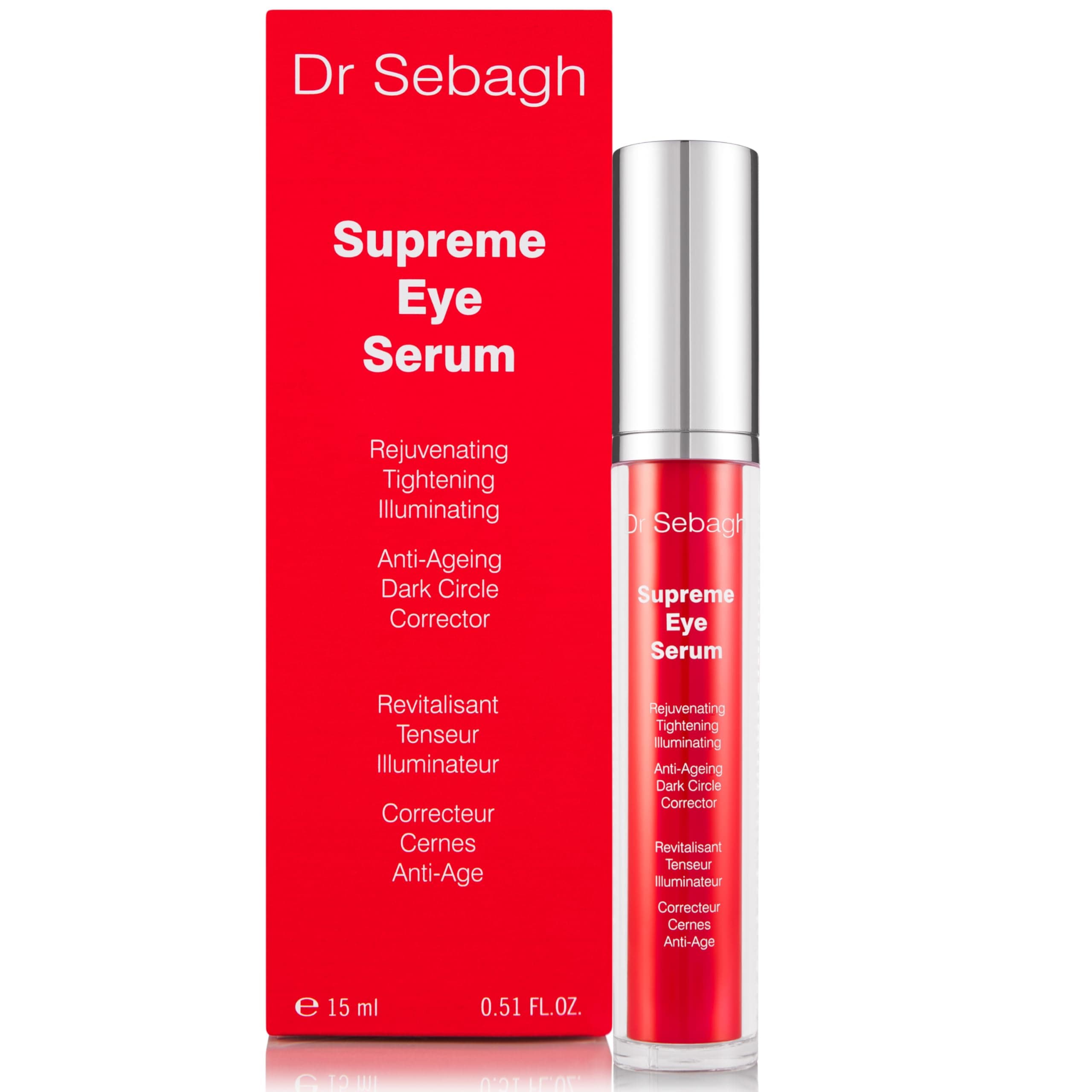 Supreme Eye Serum (15 ml) - Advanced Roll-On Formula - Designed to Aid Smoother Younger & Firmer-Looking Skin - Helps Reduce Puffiness Circles Fine Lines & Wrinkles - Boosts Elasticity