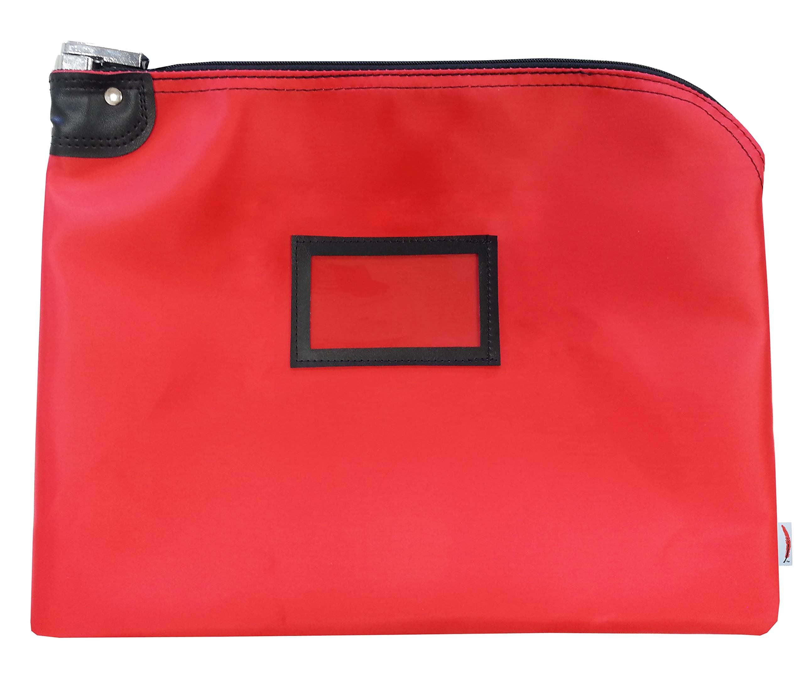 Locking Document HIPAA Bag 15 x 19 Medical File Security Legal Size Records Courier Bag (Red)