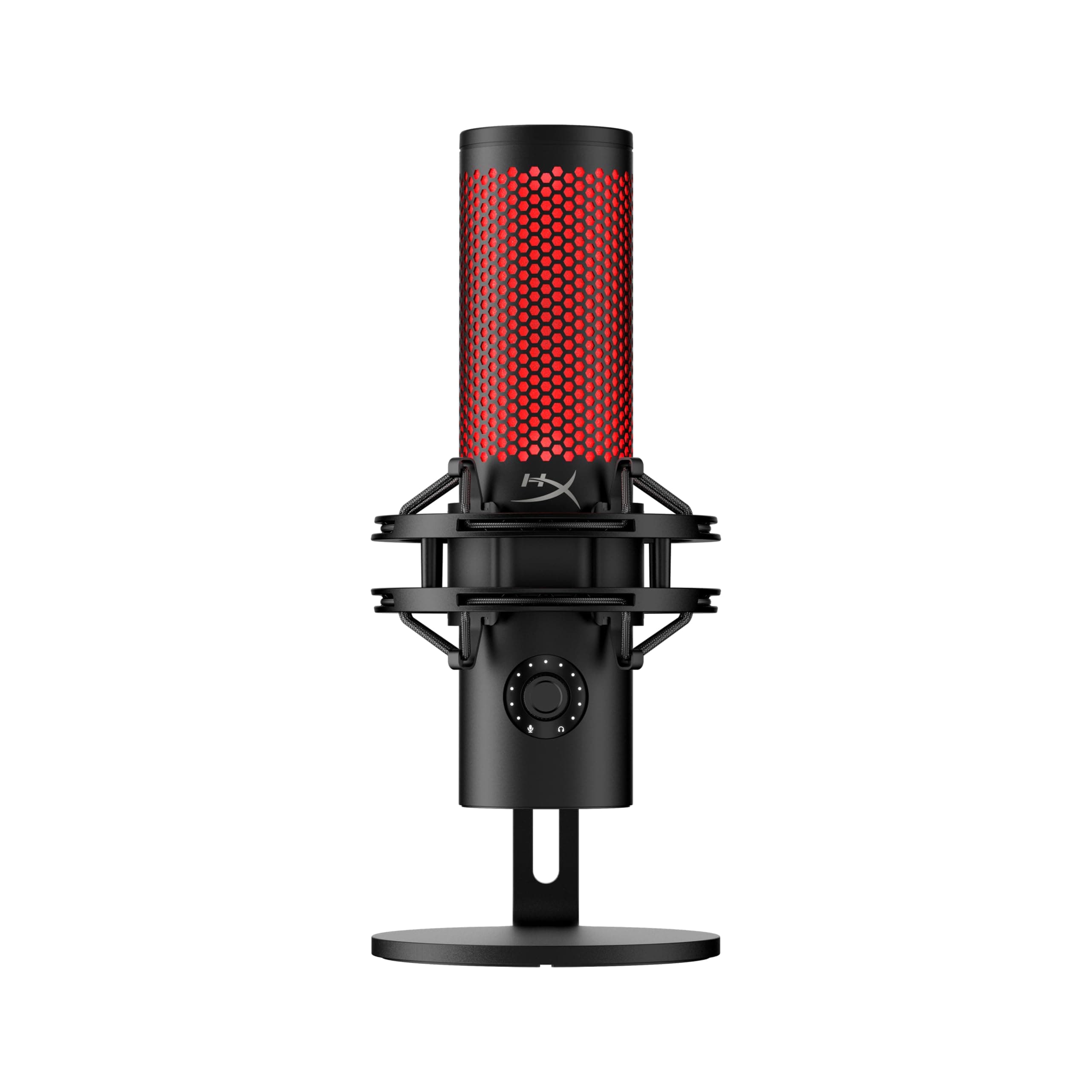 QuadCast 2 – USB Microphone for Gaming, Streaming and Podcasting, with On-Board Controls, LED Lighting, Removable Shock Mount, PC, Mac, PS5, PS4, USB-C - Black