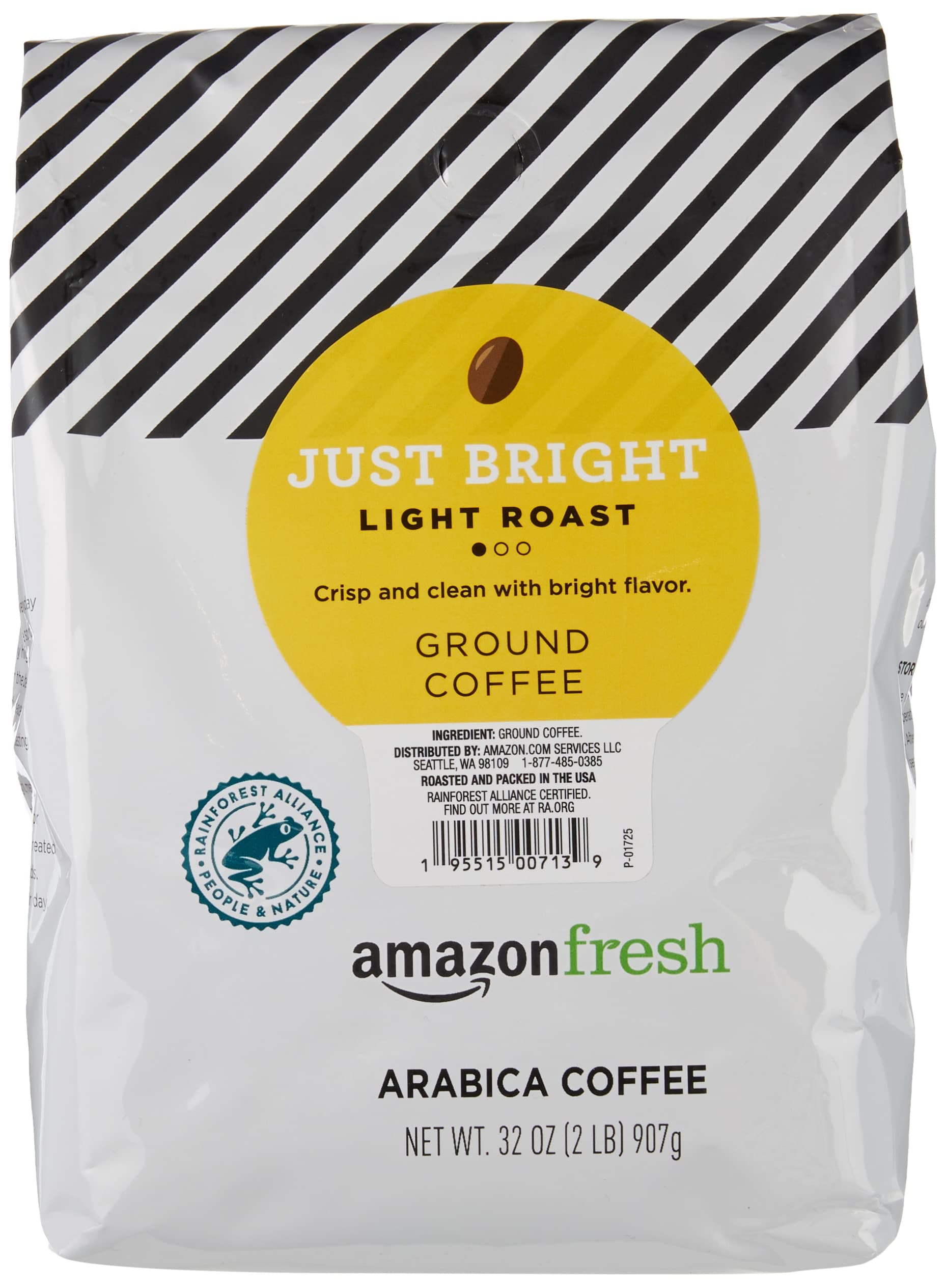 - Just Bright Ground Coffee, Light Roast, 32 Oz