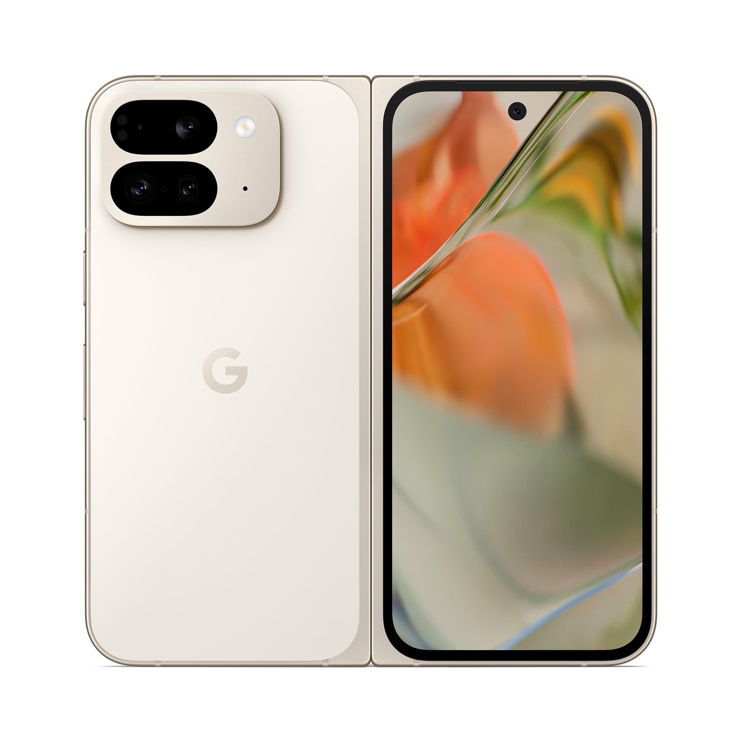 Google Pixel 9 Pro Fold - Unlocked Android Smartphone with Gemini - Advanced Triple Rear Camera System - Foldable Display - Hands-Free Video - Porcelain, 256GB