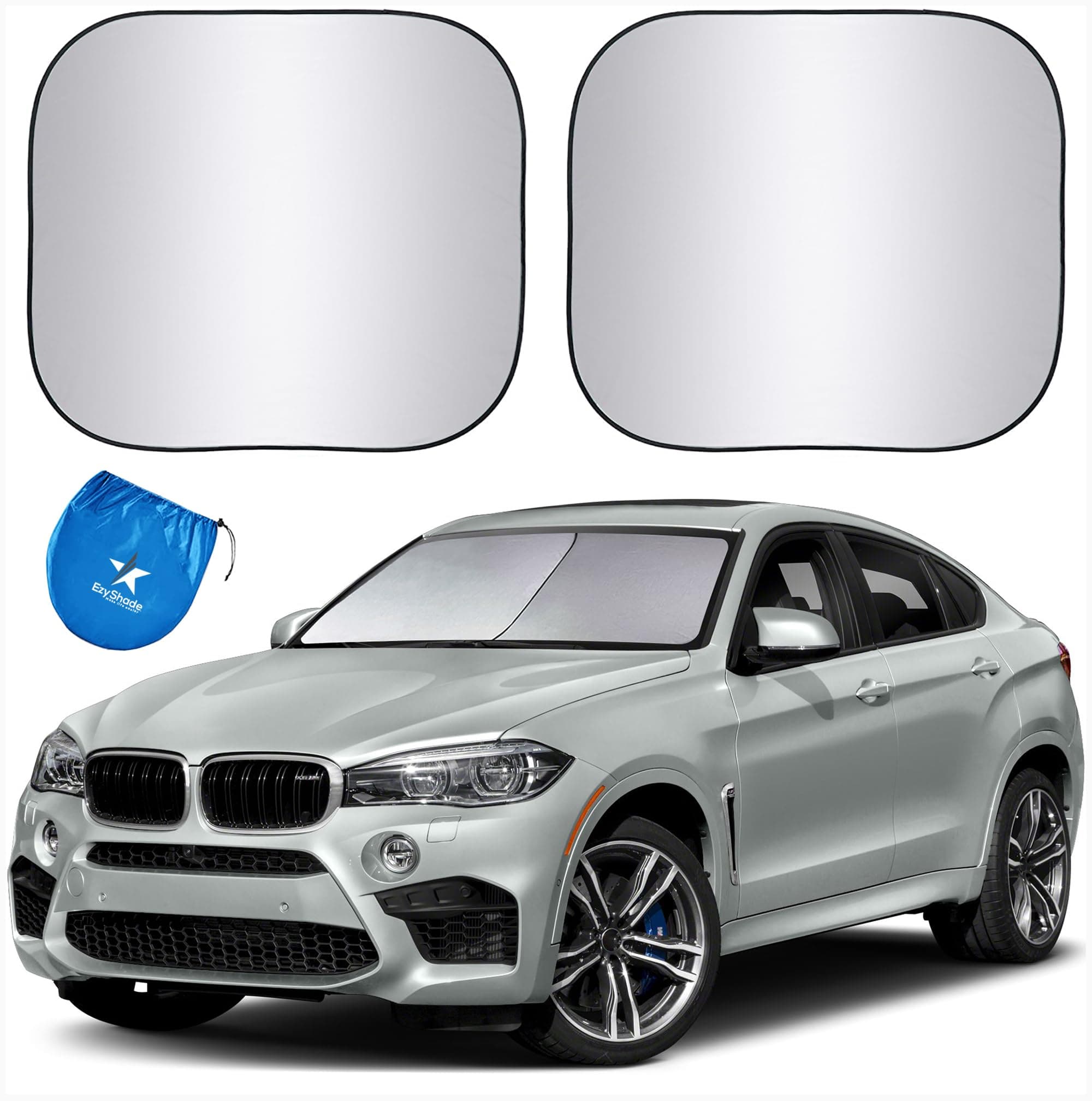 Windshield Sun Shade with Shield-X Reflective Technology. See Vehicle Size-Chart. Foldable Car Sunshade for Front Windshield Window Car SUV Truck. Sun Visor Heat Shield. Standard (M) Size