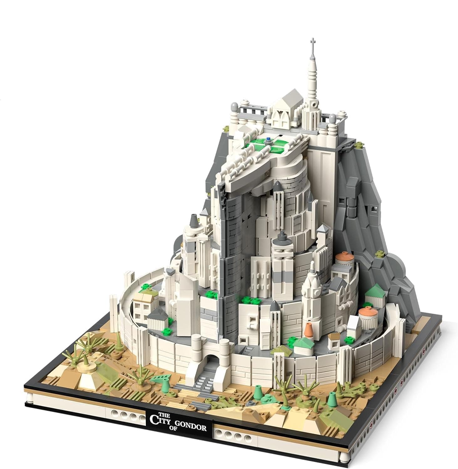 Ideas Castle Architecture Mini Building Block Set with Light, MOC STEM Building The City Lord Set for Adult Film Fans,STEM Christmas Birthday Gift Toy for Boy and Girl Kids 8-14 1680PCS