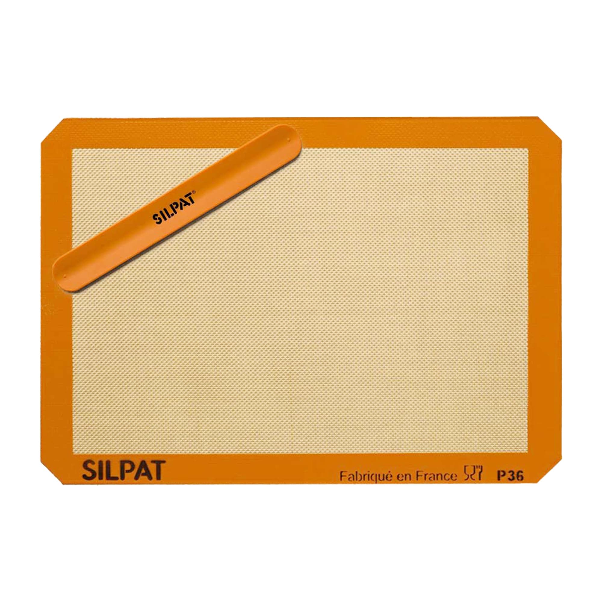 Silicone Baking Mat with Storage Band, Half Sheet Size, 11-5/8" x 16-1/2"