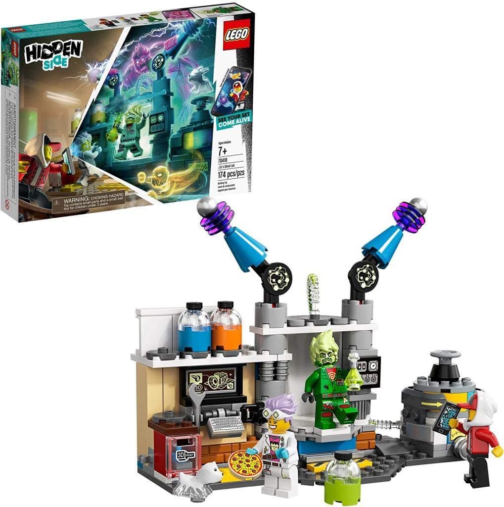 LEGO Hidden Side 70418 J.B.’s Ghost Lab Building Set, AR Games App, Toys for 7 Years Old Boys and Girls, Interactive Augmented Reality Playset with 4 minifigures
