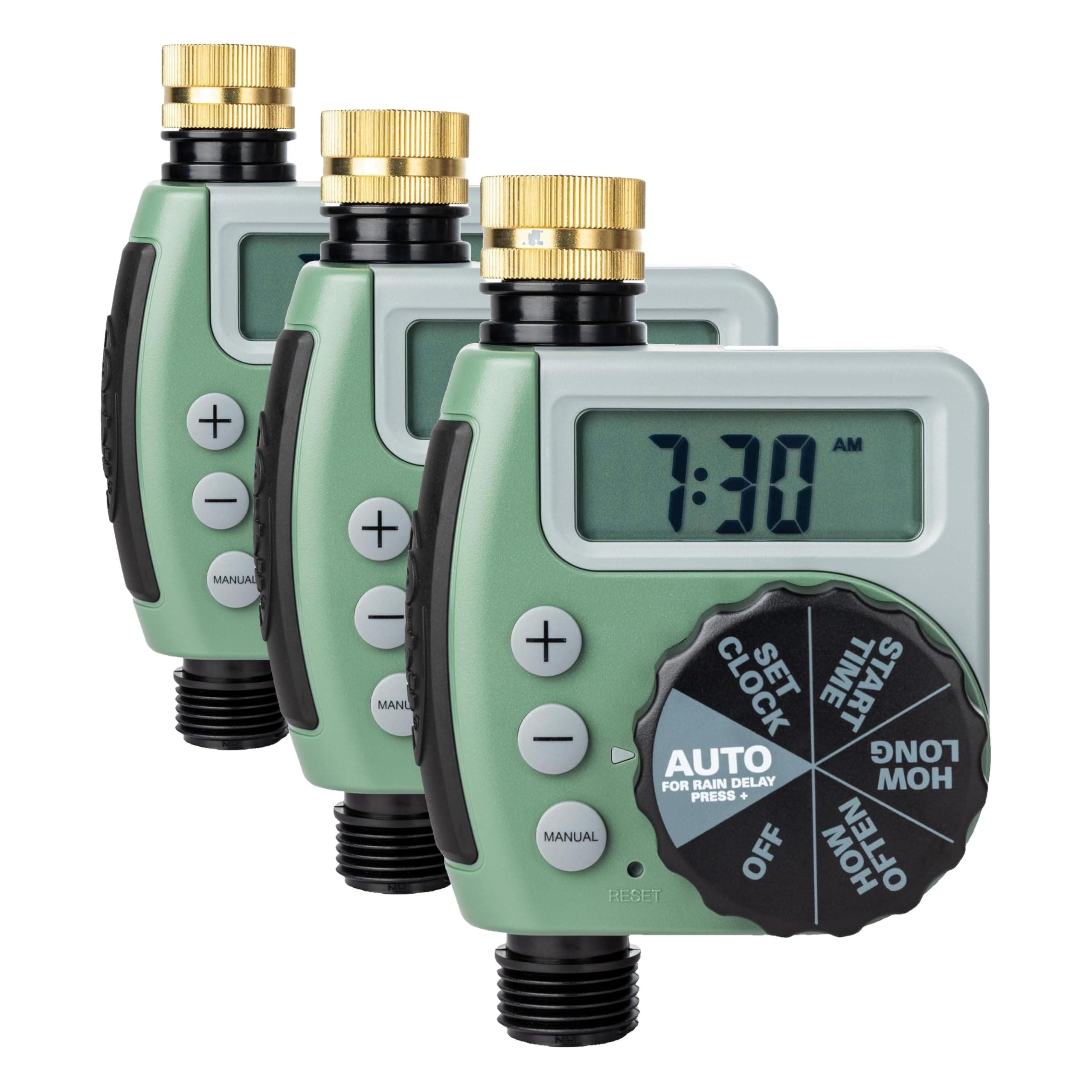 Orbit 62056 One Outlet Single-Dial Hose Faucet Timer (Pack of 3)