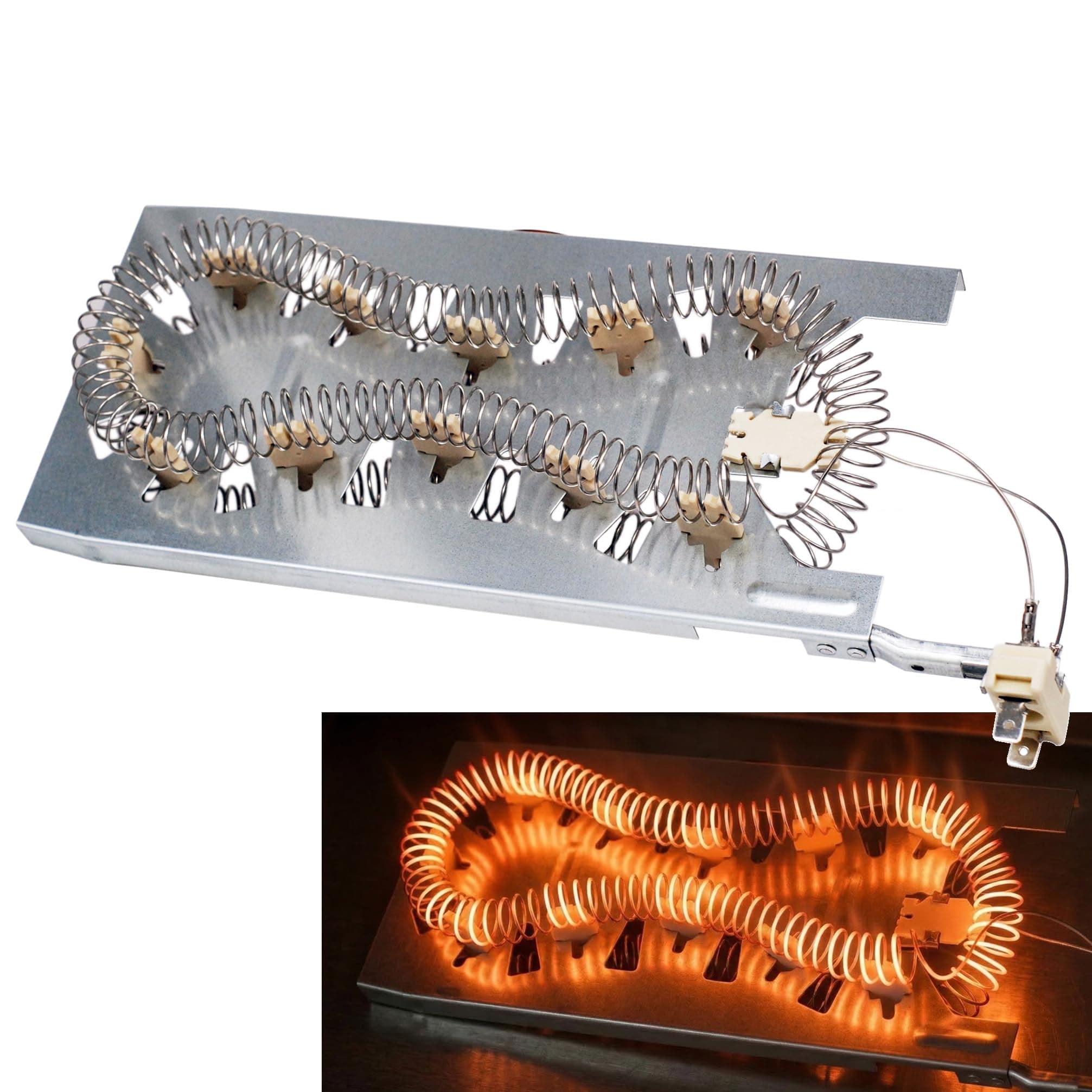 3387747 WP3387747 Dryer Heating Element Replacement Part Compatible for Whirlpool Replaces WP3387747 8527865 PS344597 AP6008281 AP2947033